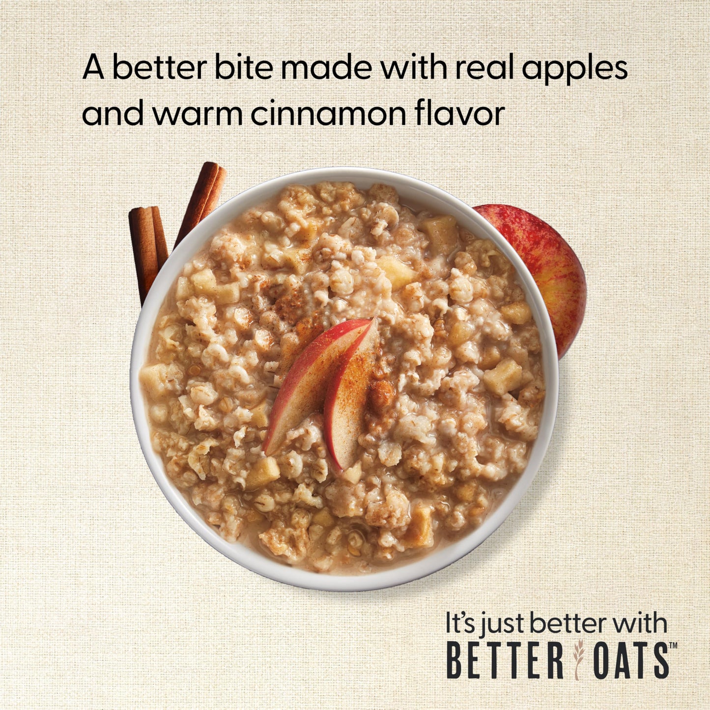 10 Pack Better Oats Apples Cinnamon Oatmeal