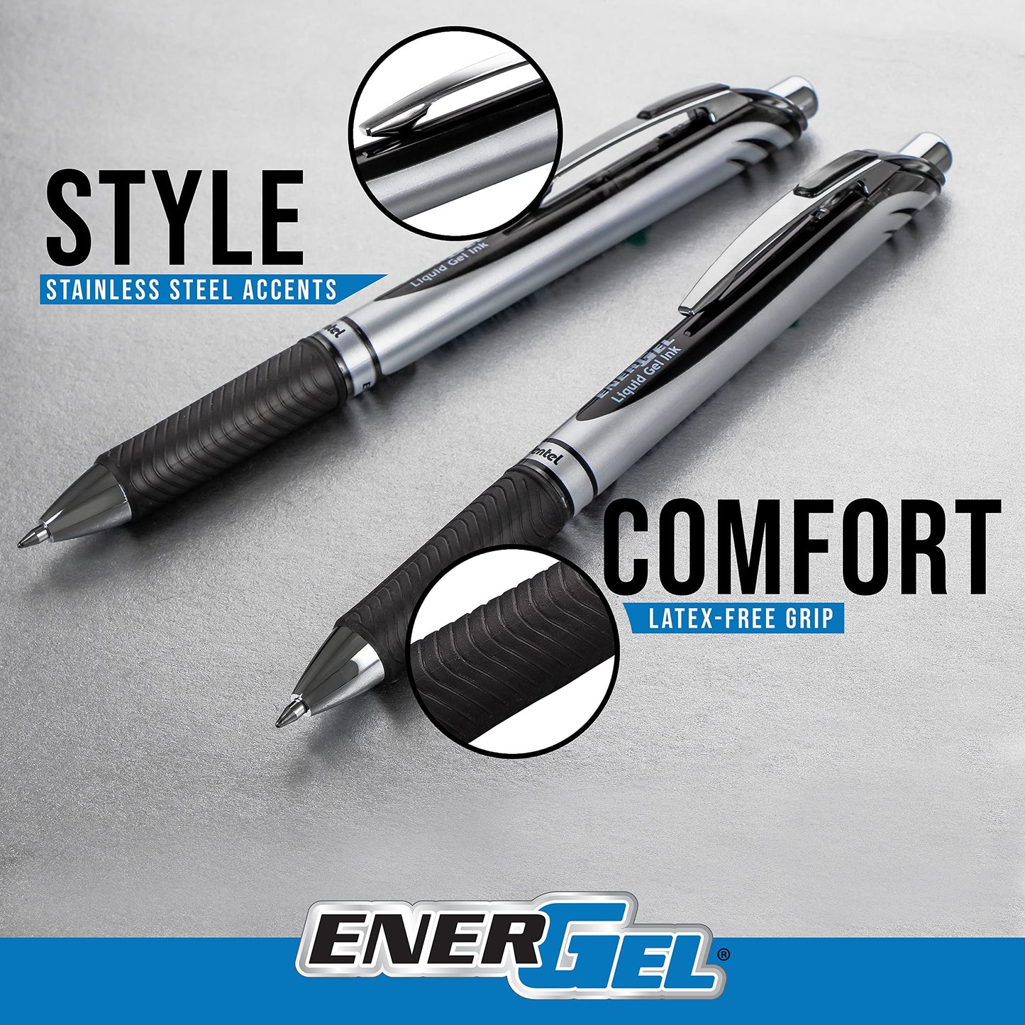 Pentel EnerGel 3-Pack Medium Line Pens