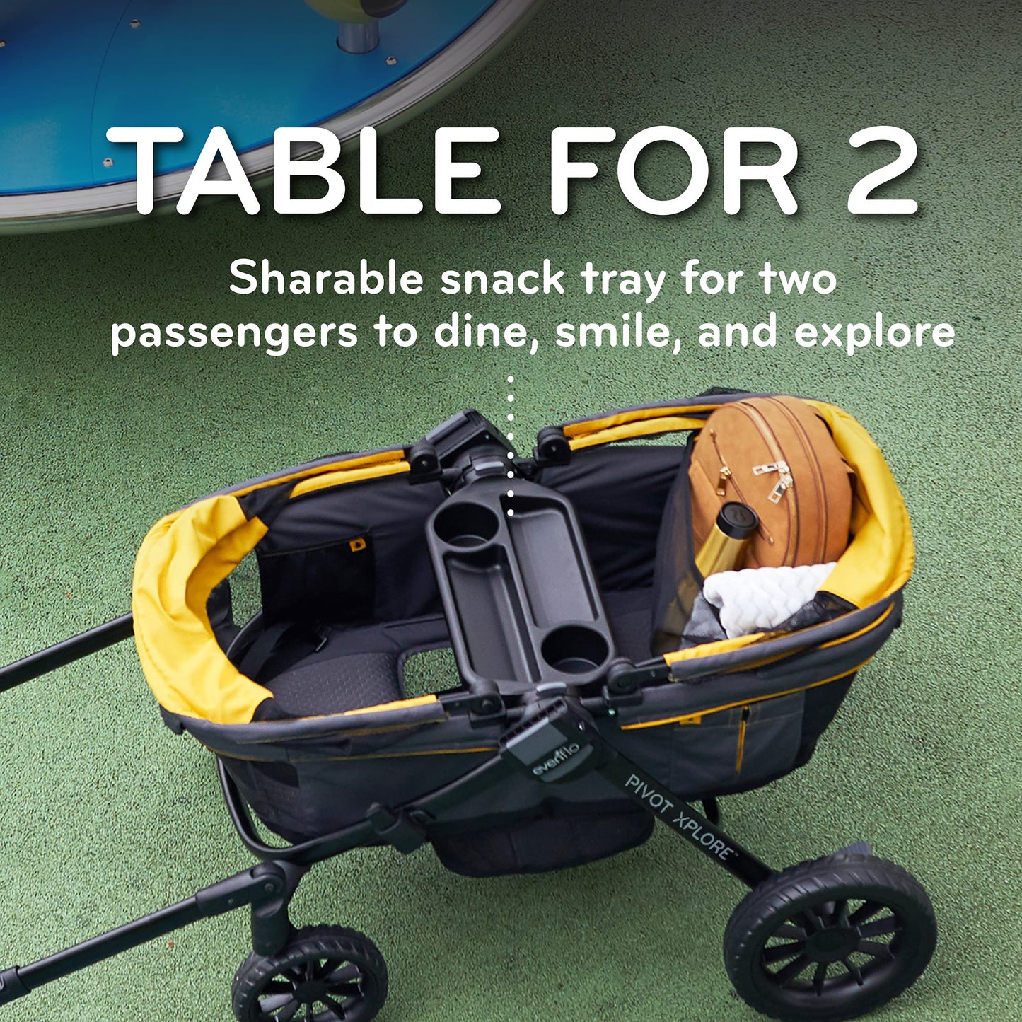 Evenflo Pivot Xplore All-Terrain Stroller Wagon (Adventurer Gray)