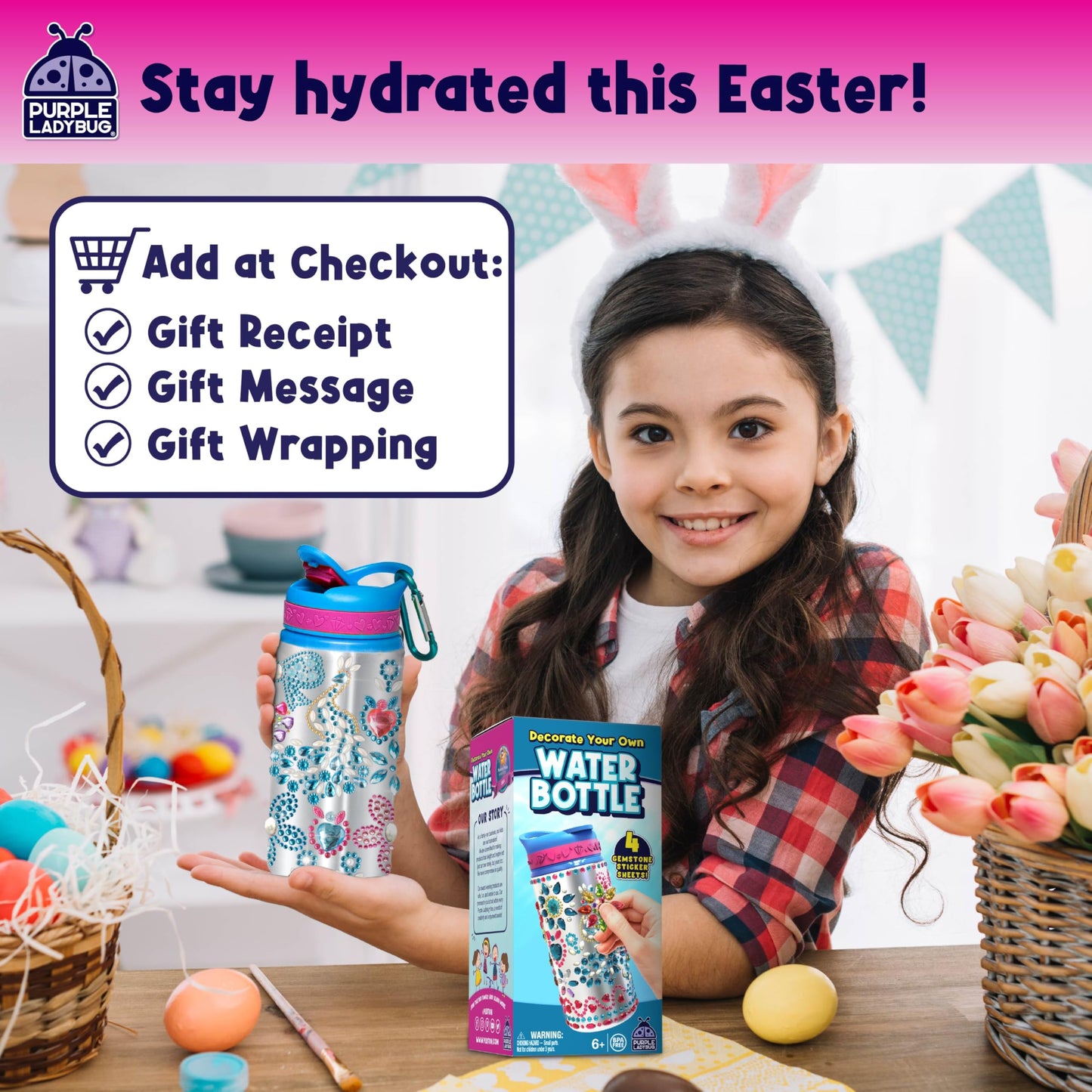DIY Water Bottle Craft Set for Girls