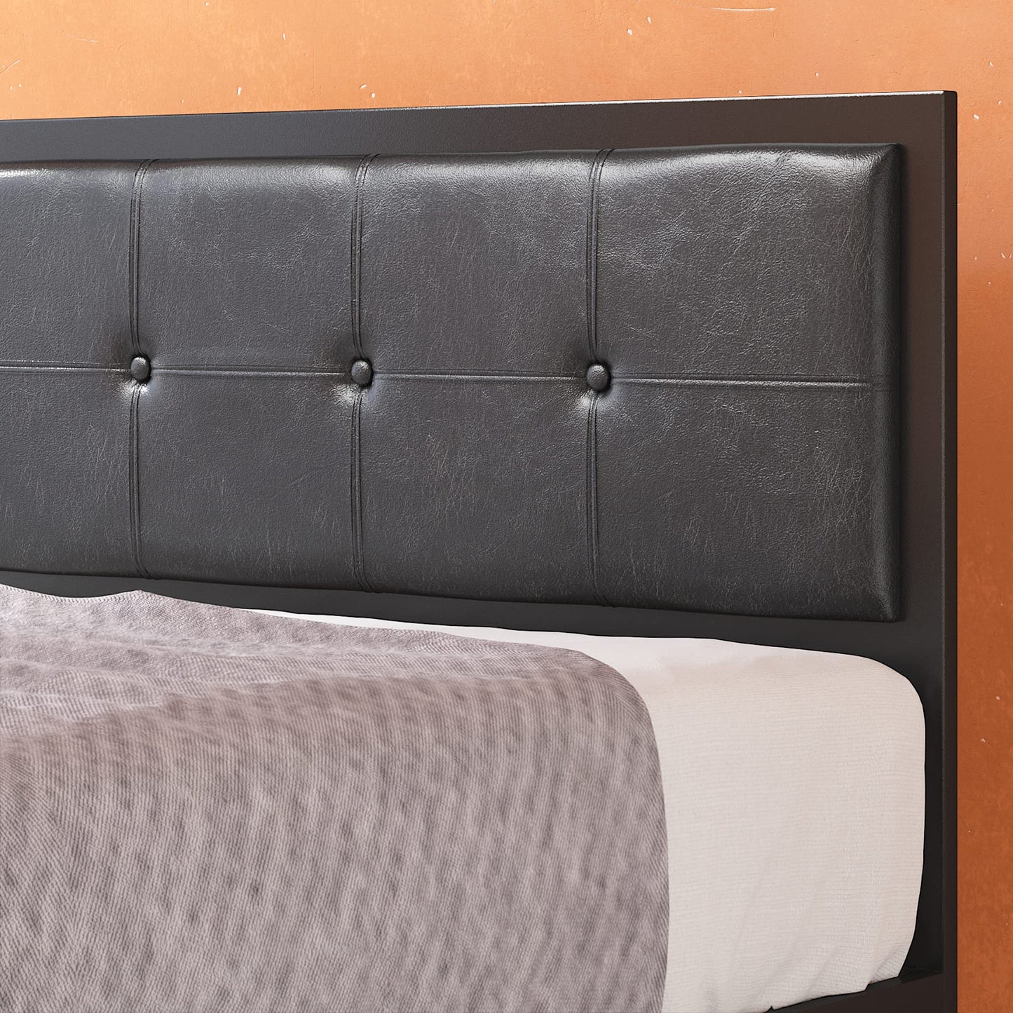 Zinus Metal Platform Bed Frame with Headboard