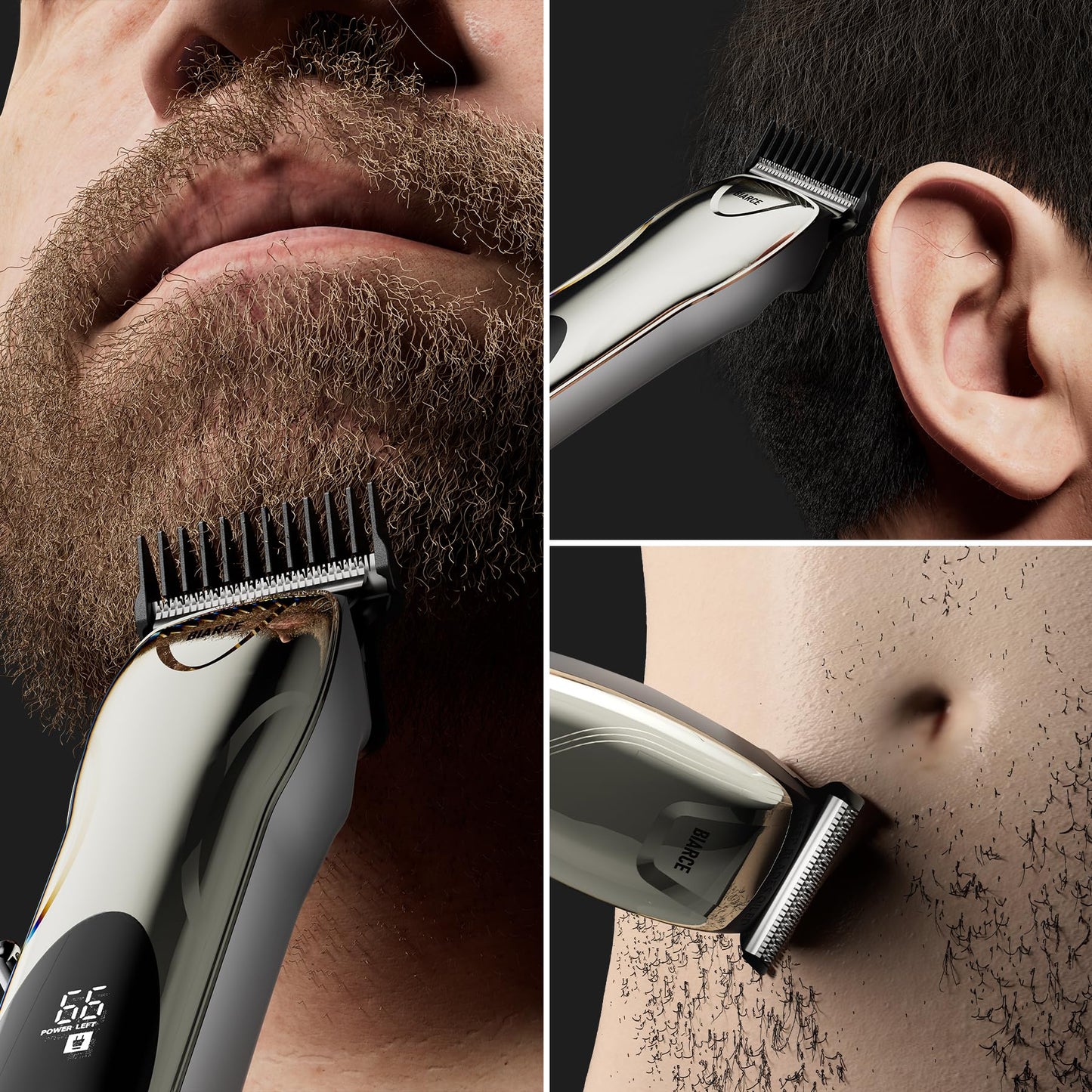 BIARCE Beard Trimmer with 5 Limit Combs