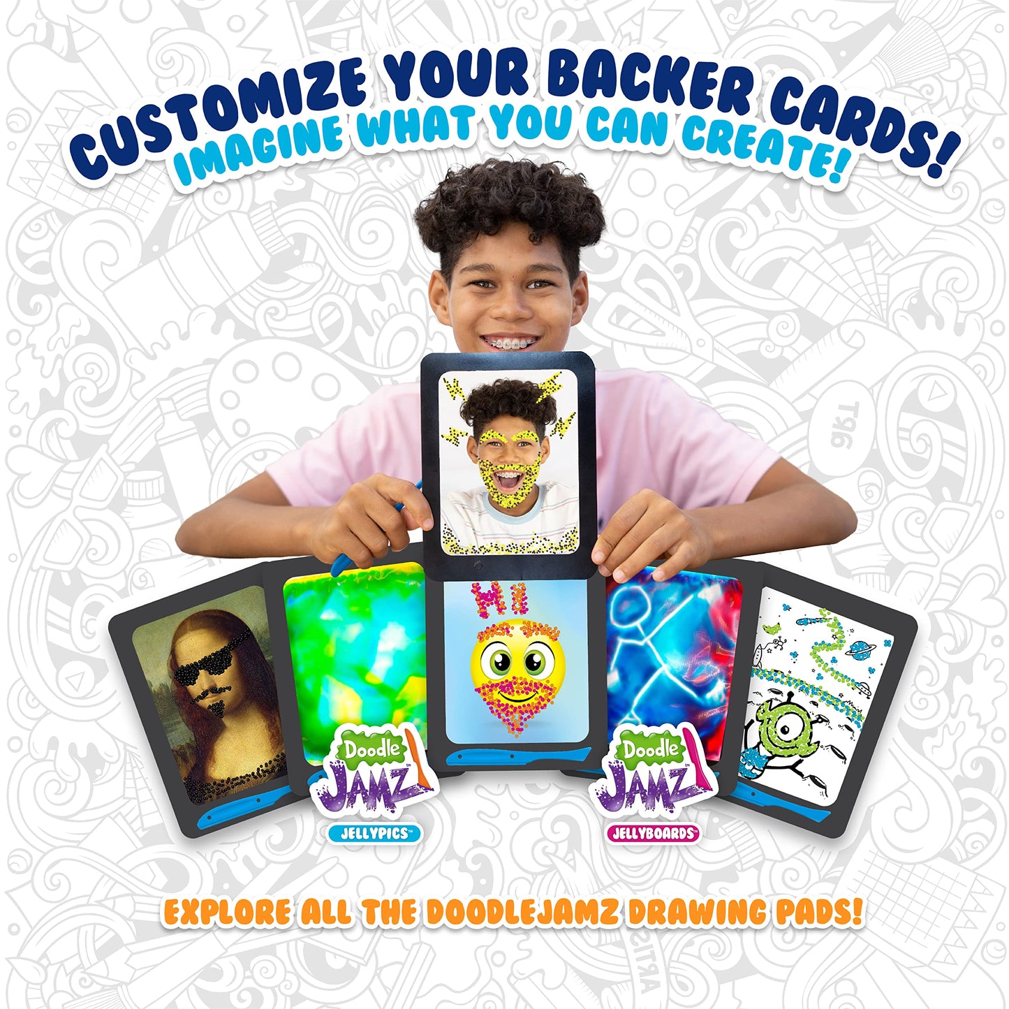 DoodleJamz Squishy Drawing Pad with Sensory Gel