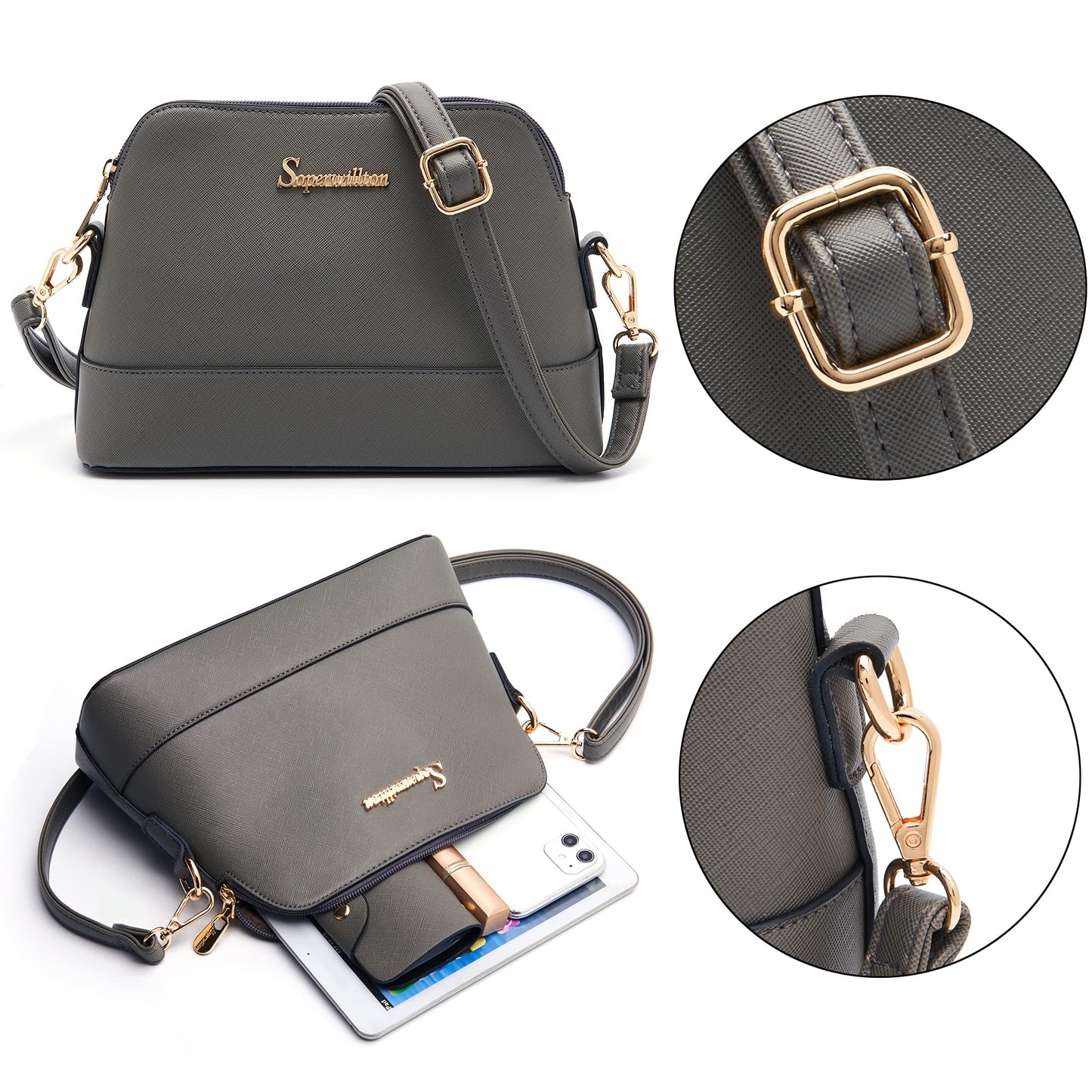 5-Piece Soperwillton Tote and Shoulder Bag Set