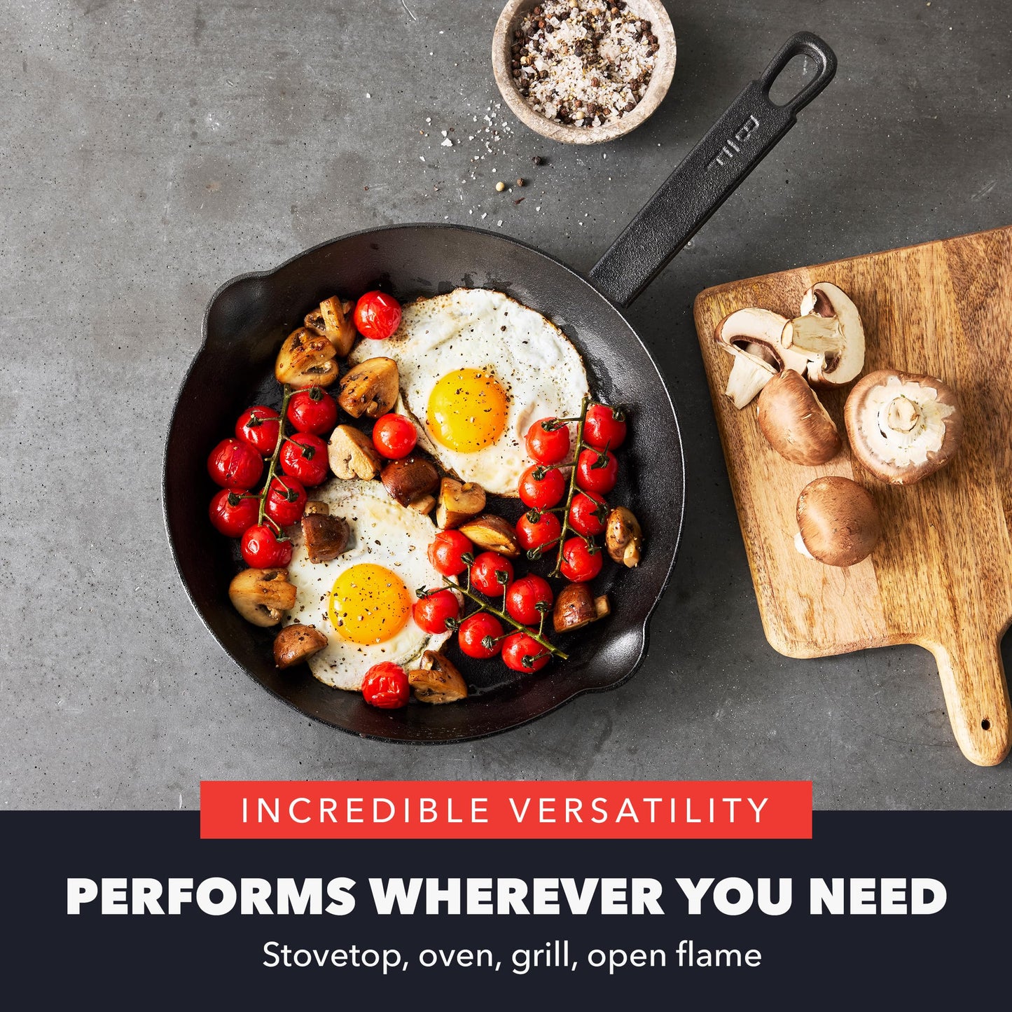 GreenPan Cast Iron Skillet Set, 8” & 10”