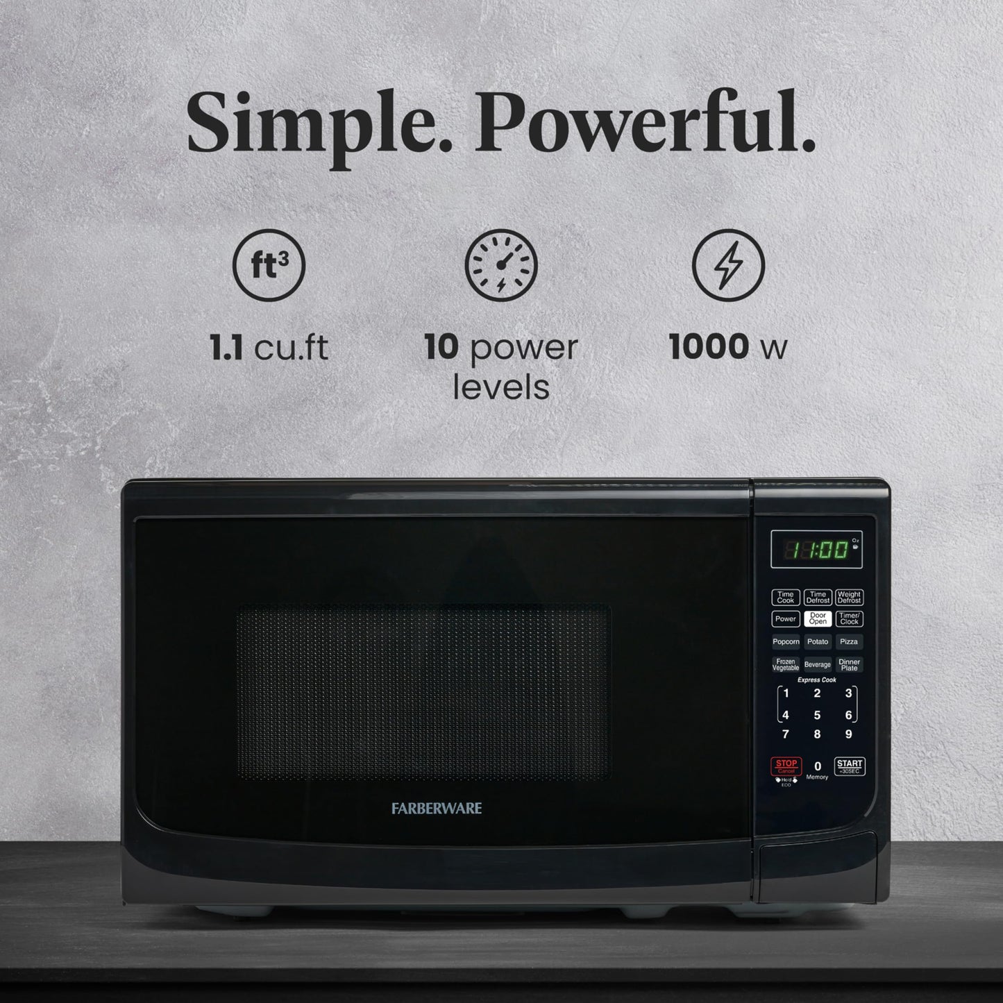 Farberware 0.7 Cu. Ft. Countertop Microwave Oven