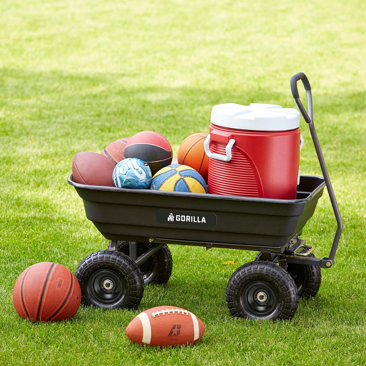 Gorilla Carts Heavy-Duty Utility Cart, 600 lb Capacity