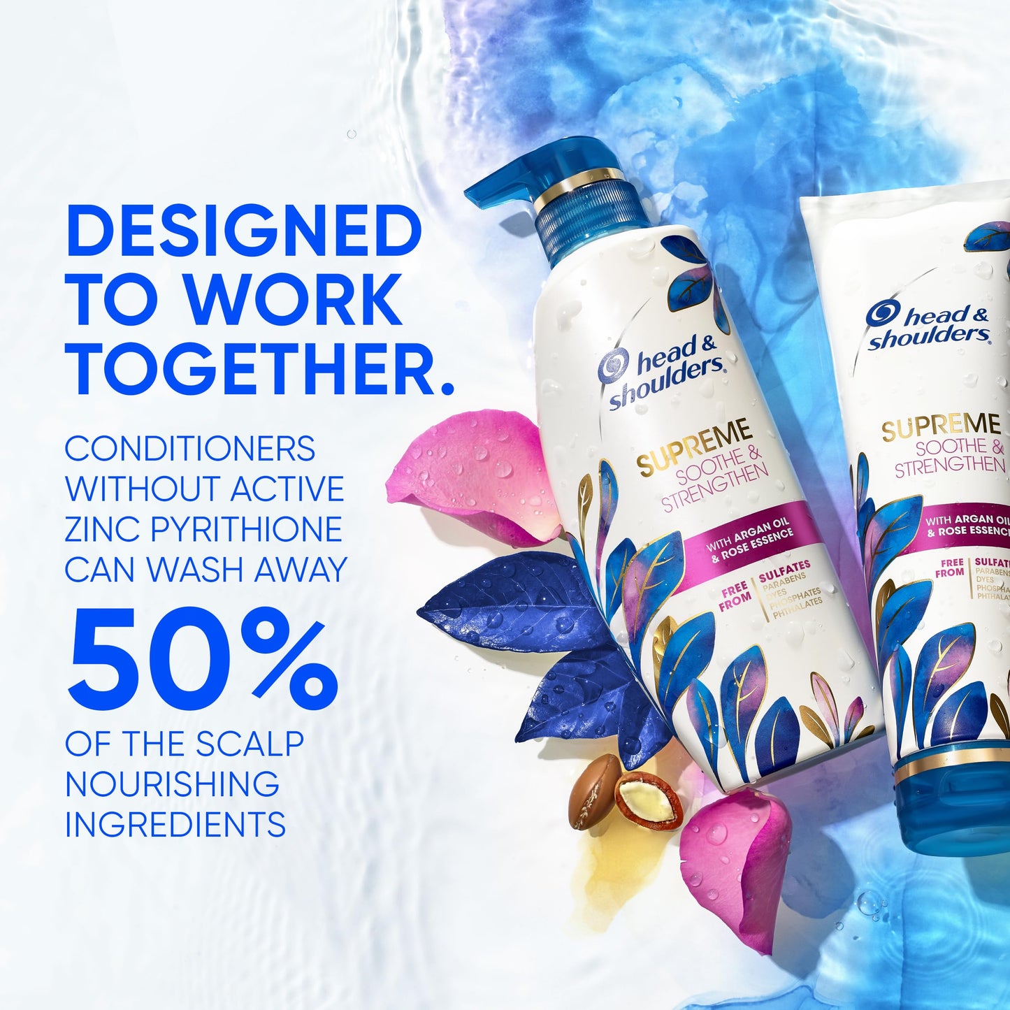 Head & Shoulders Argan Oil Dandruff Shampoo 28.2 Fl Oz