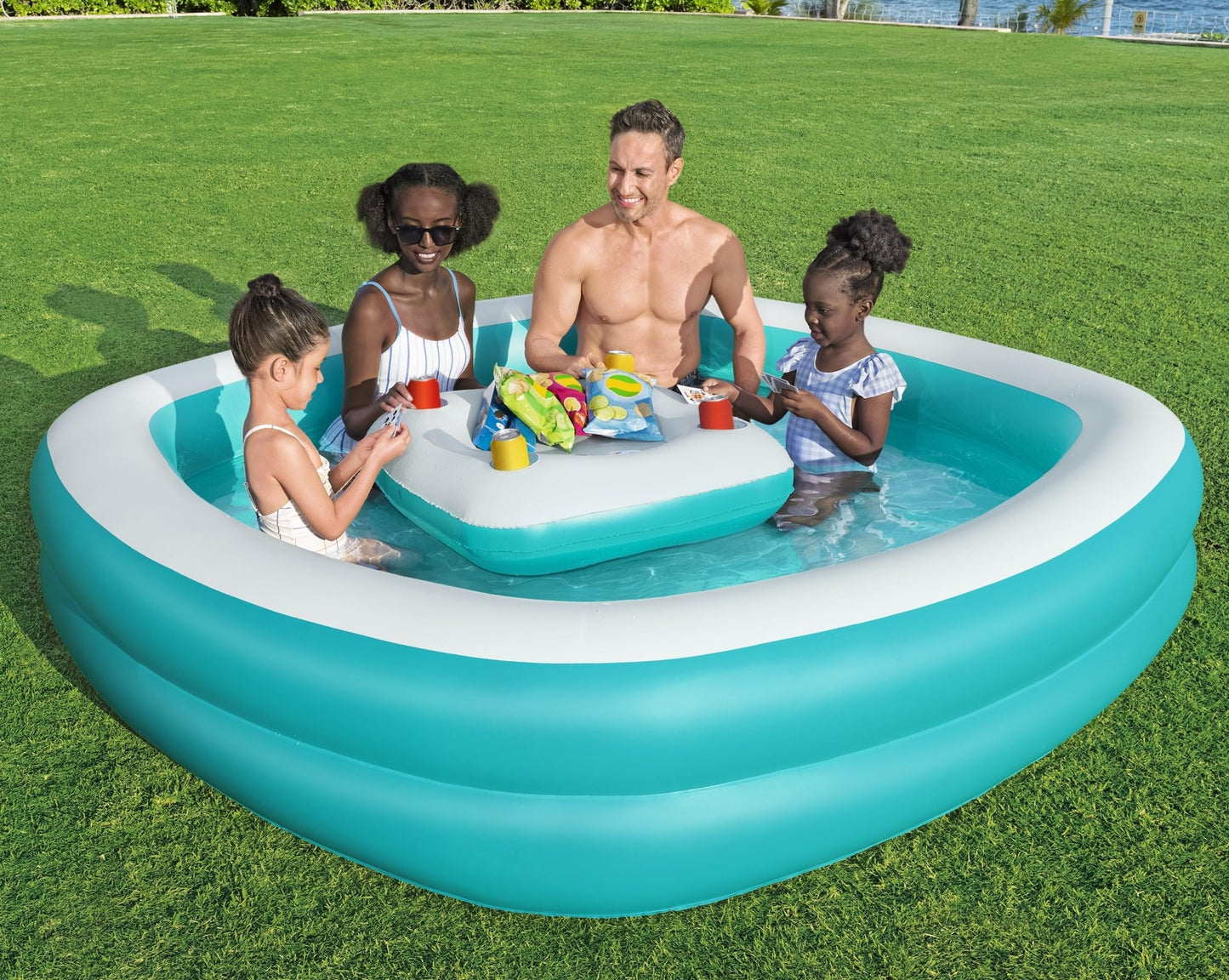 Bestway Inflatable Family Pool with Cup Holders