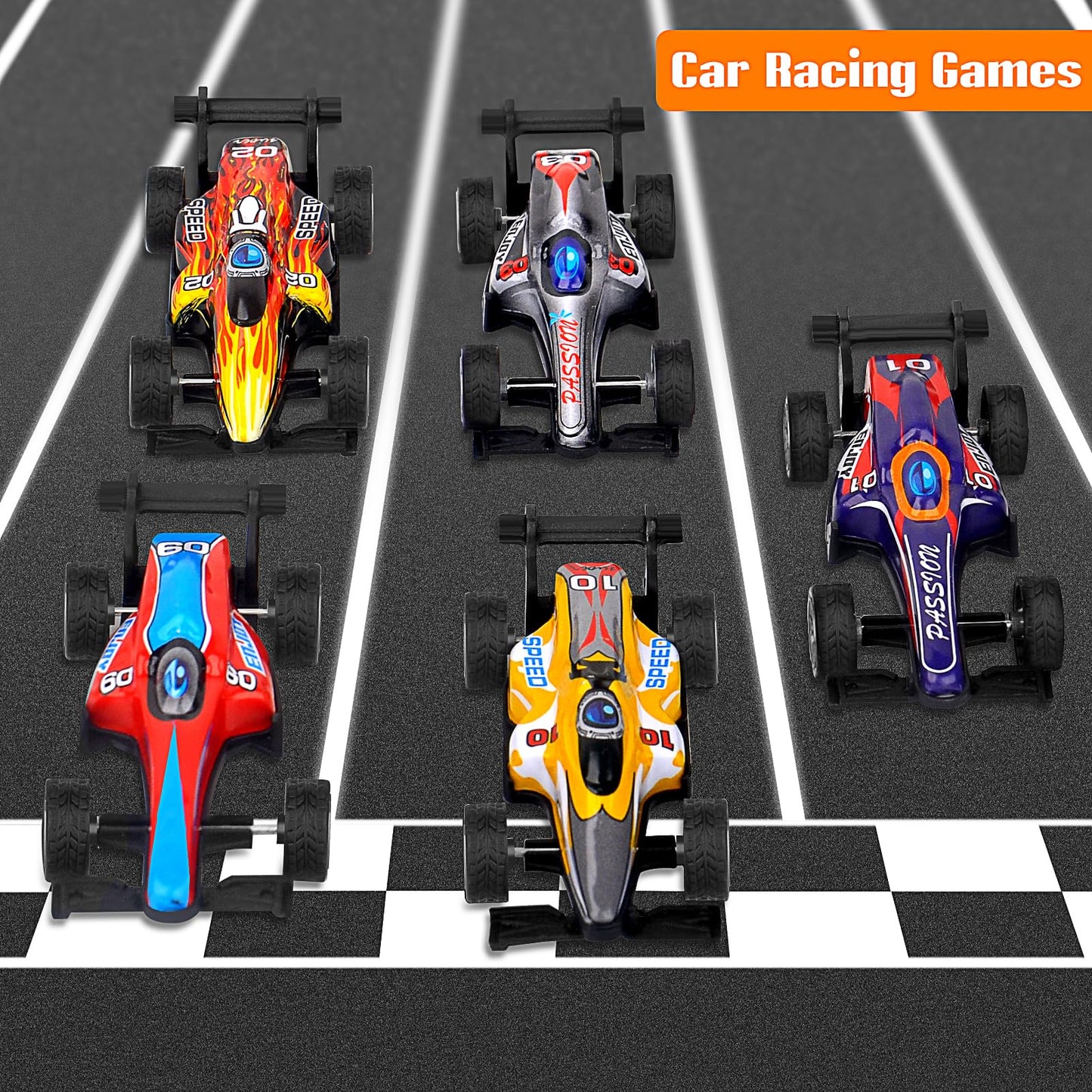 BYLGKE Toys for Ages 2-4, Baby Toys Cars, Die-Cast Racing Cars Party Favors, Pull-Back Car Educational Toys, Montessori Toys for 2+ Year Old Kids Toddlers, Pack of 12