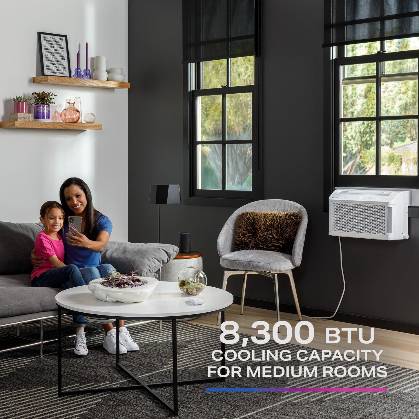 8,300 BTU WiFi Air Conditioner for Medium Rooms