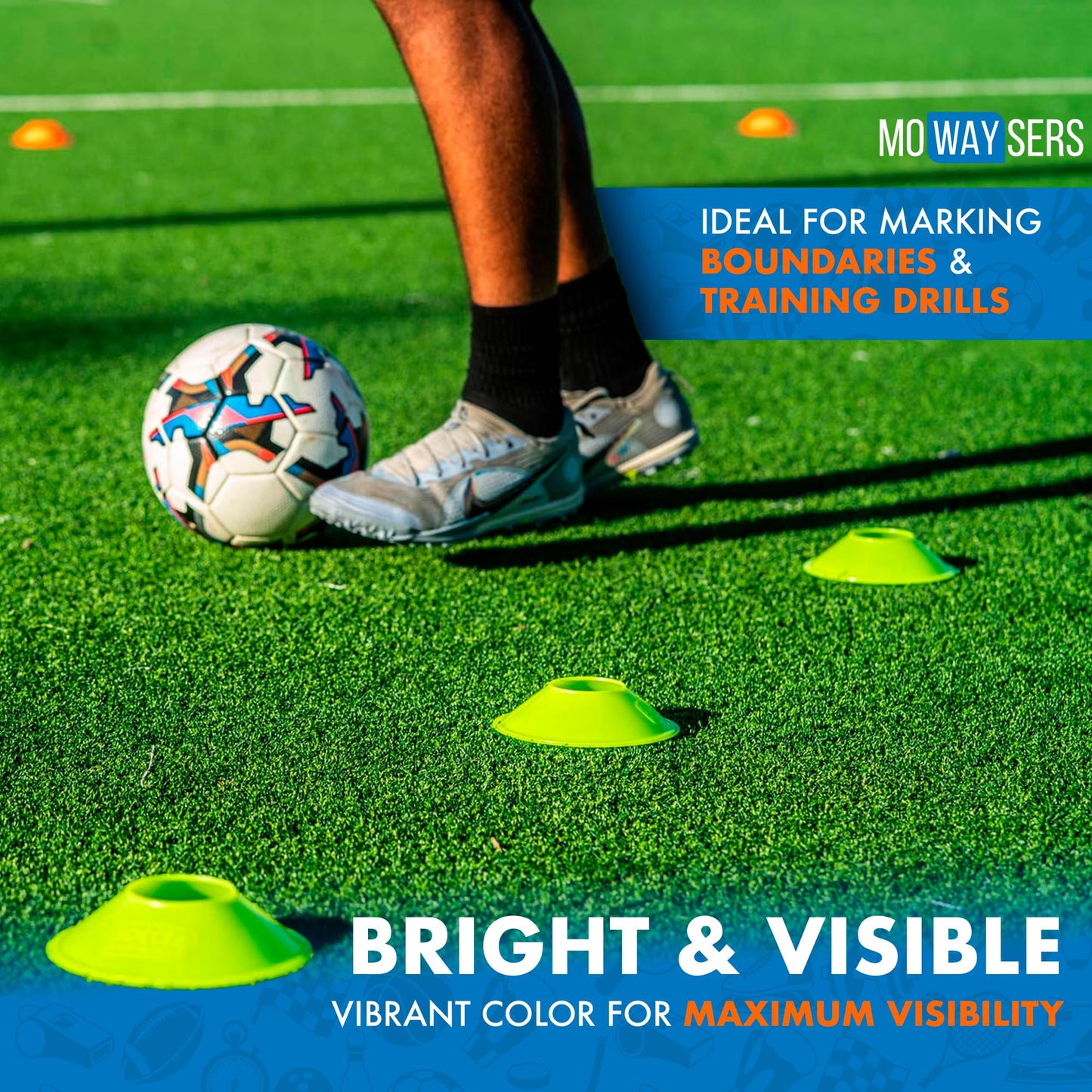 50 Pack Mini Sports Training Cones