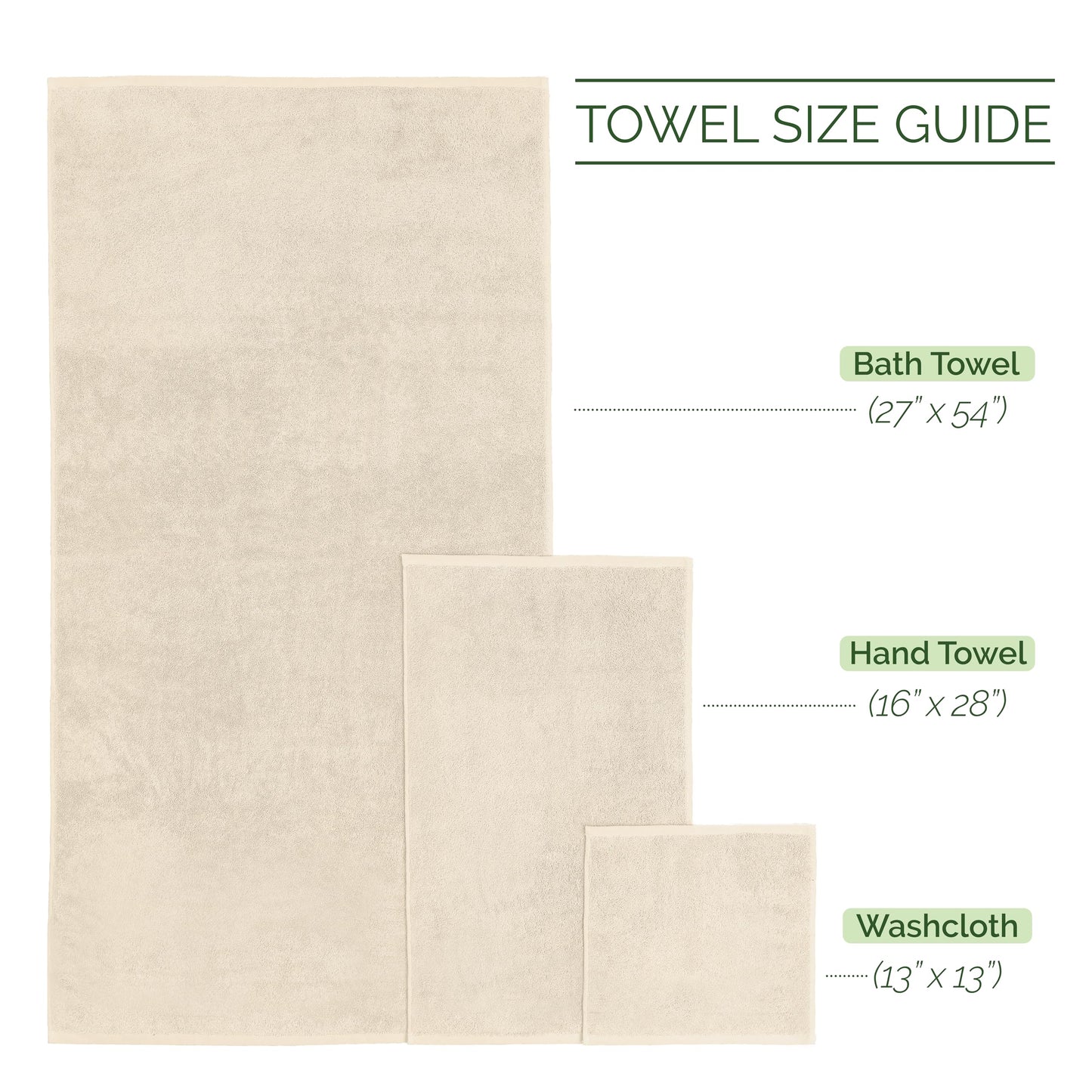 6-Piece Luxury Turkish Cotton Towel Set