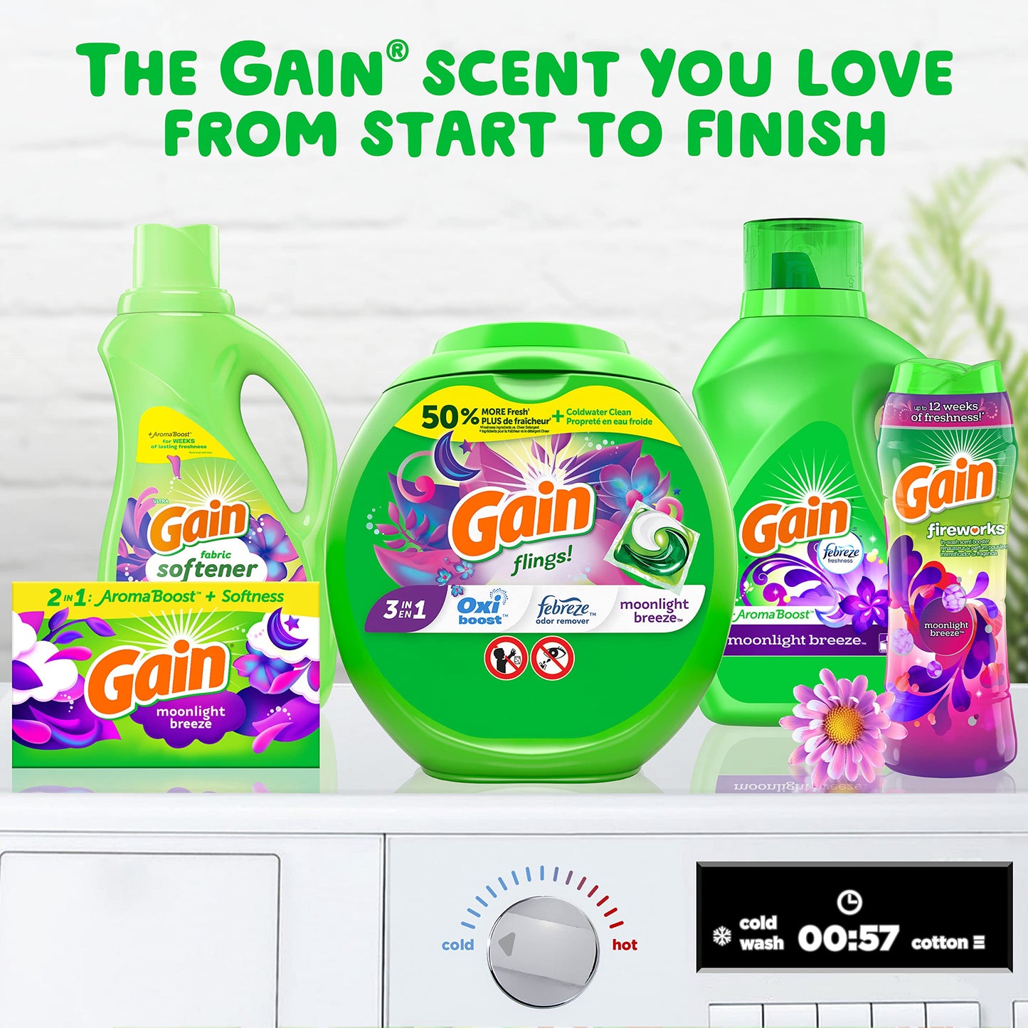 240 Count Gain Dryer Sheets Fabric Softener
