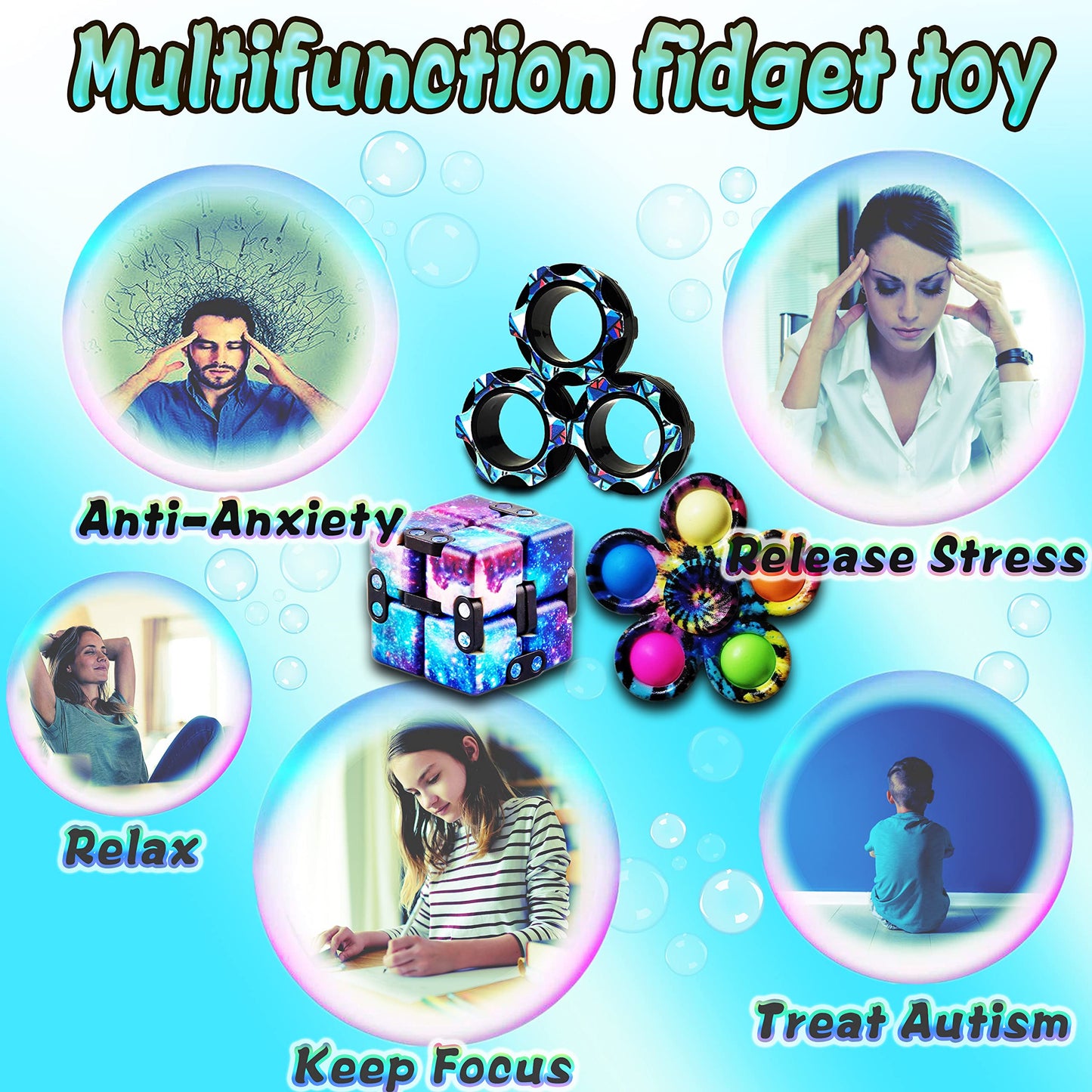 Fidget Toy Set for ADHD & Stress Relief