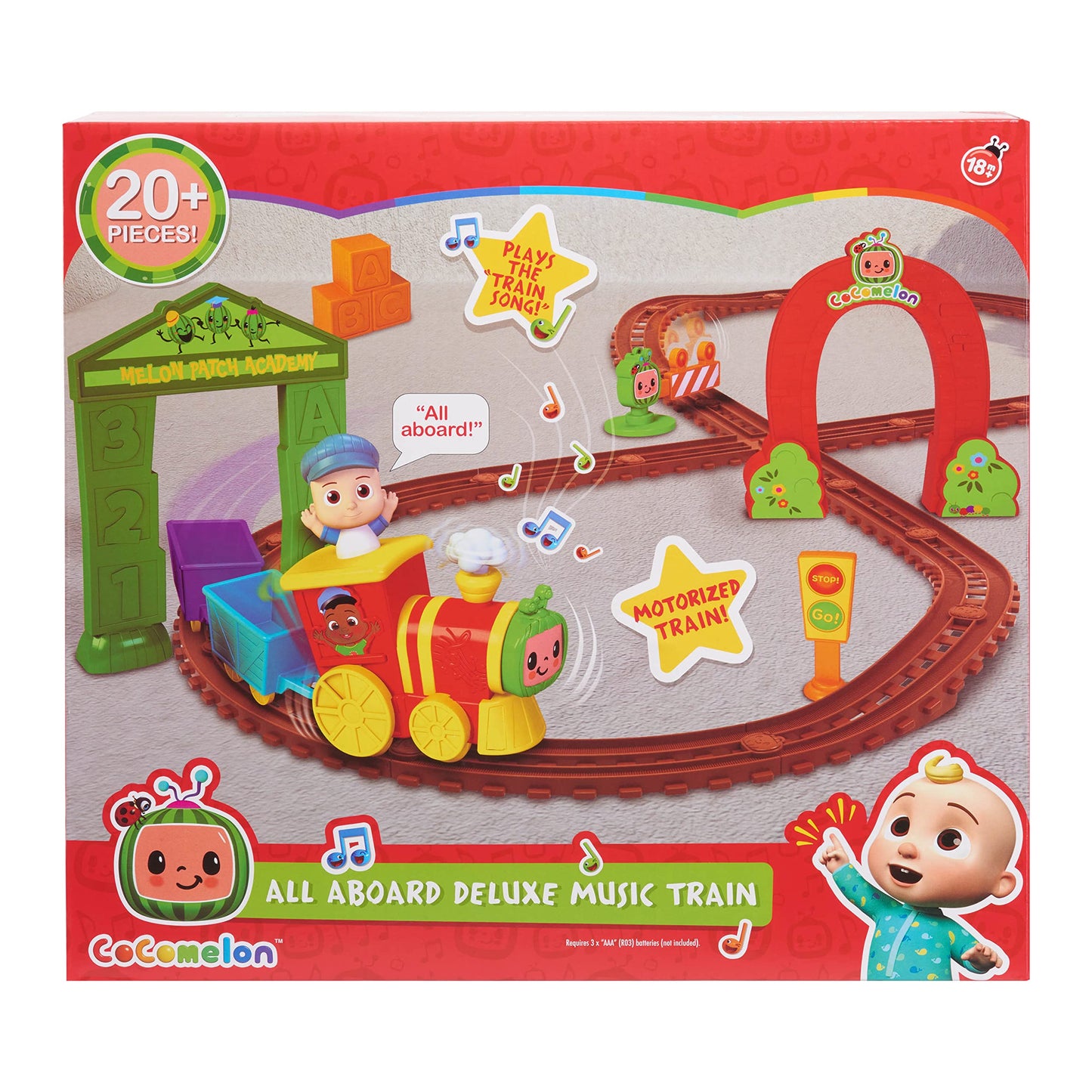 CoComelon Musical Train Set with Bonus Pieces
