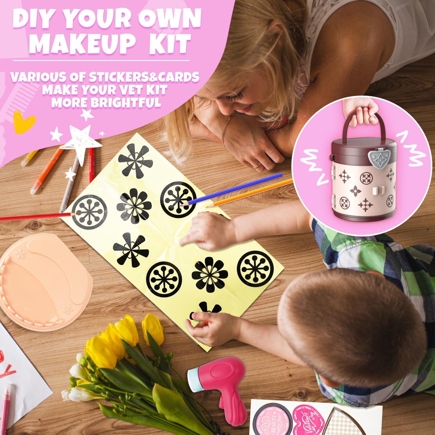Kids Pretend Makeup Set for Girls 3-8 Years