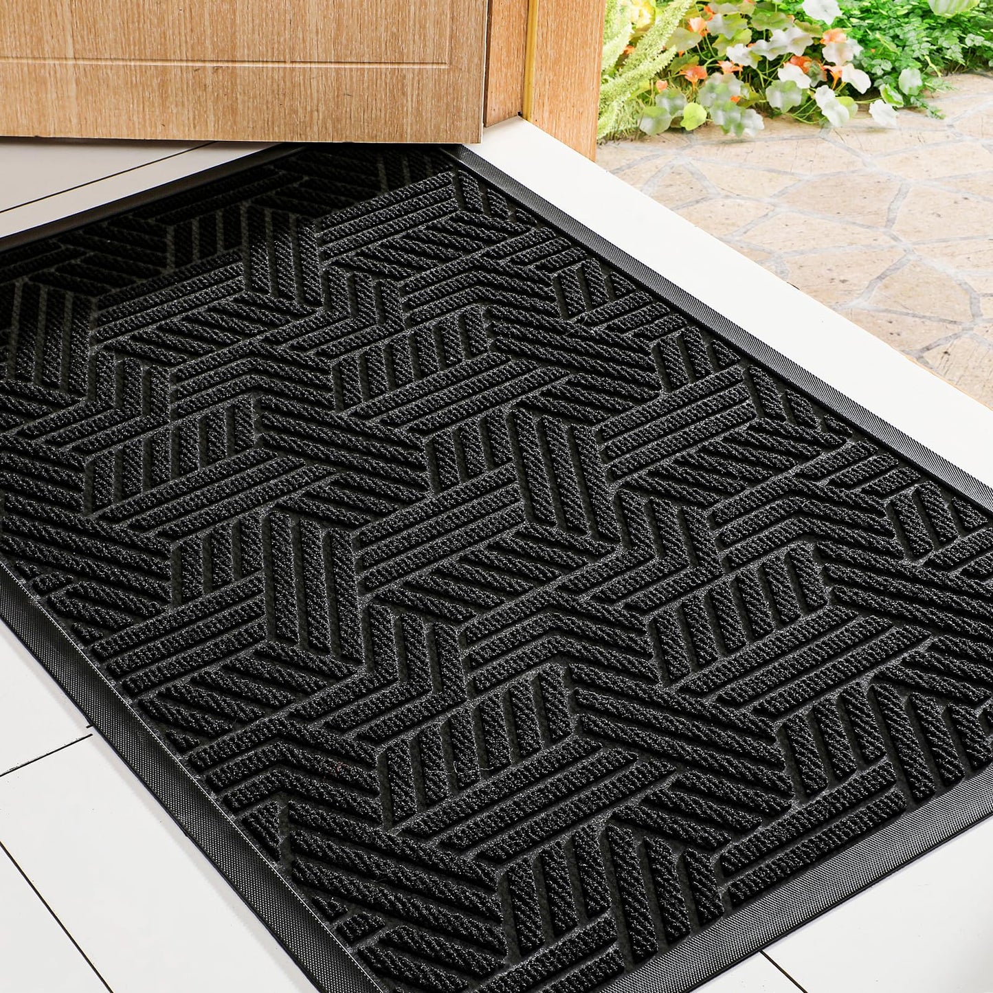 Mibao Heavy Duty Non-Slip Doormat for Entryway