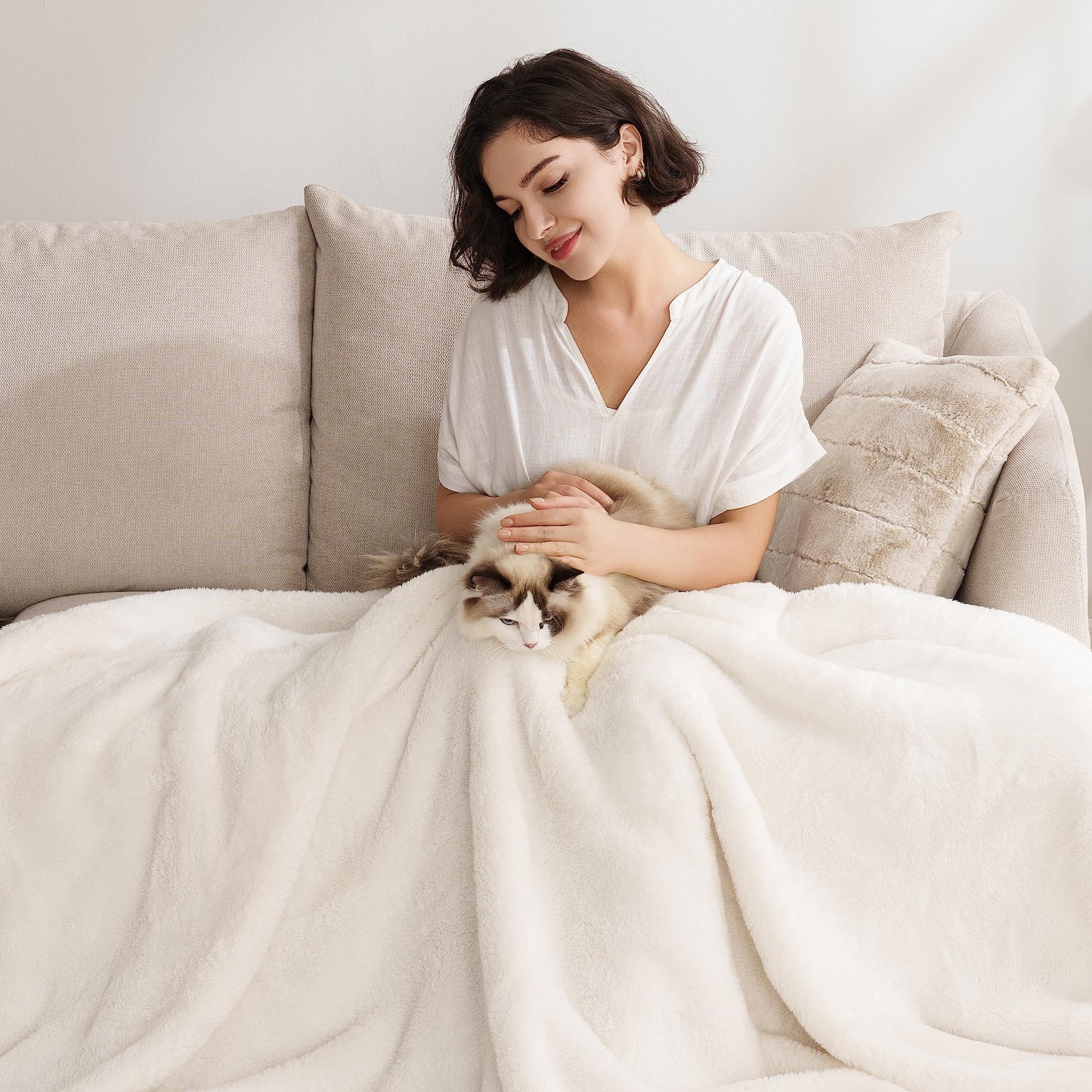 Berkshire Blanket Extra-Fluffy Plush Throw Blanket