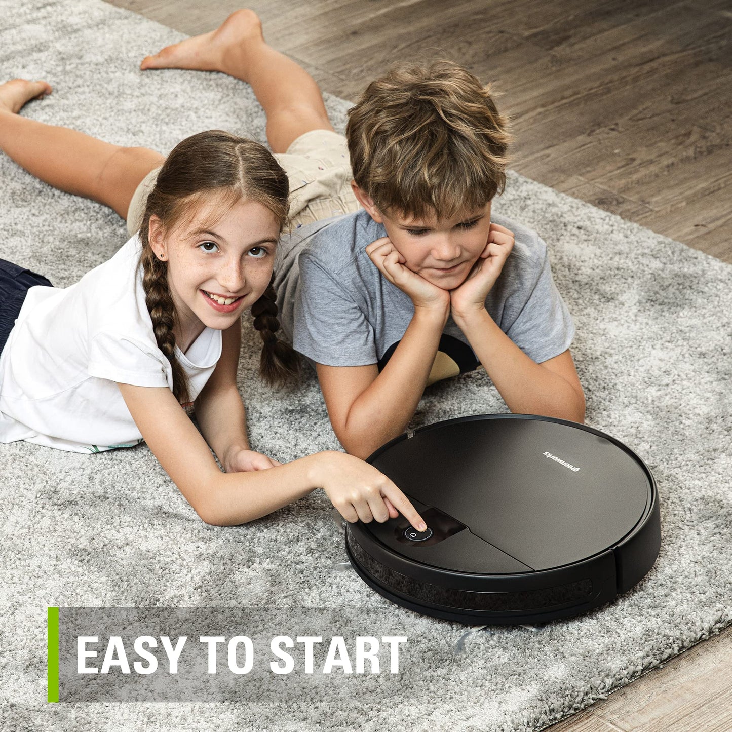 Greenworks Robotic Vacuum with Wi-Fi and Suction Power