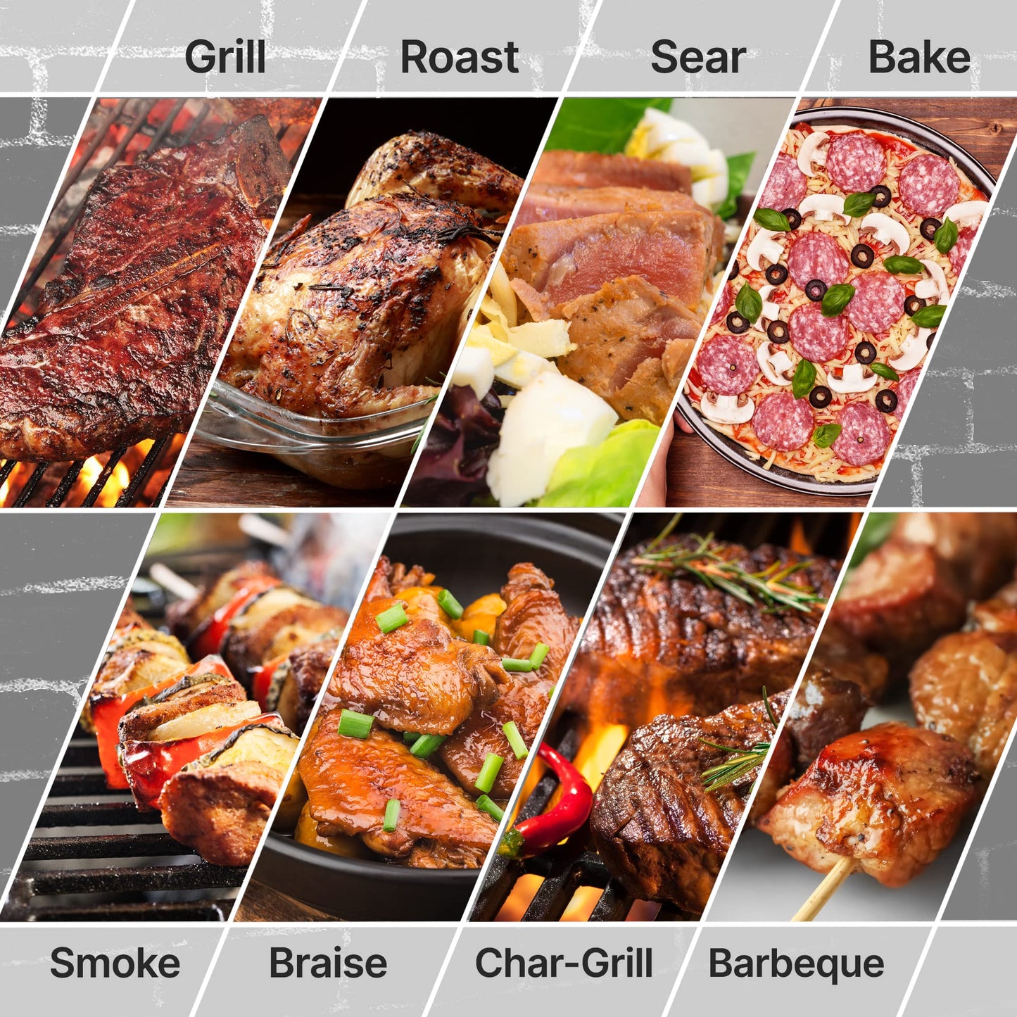 NutriChef Portable BBQ Grill for Outdoor Fun