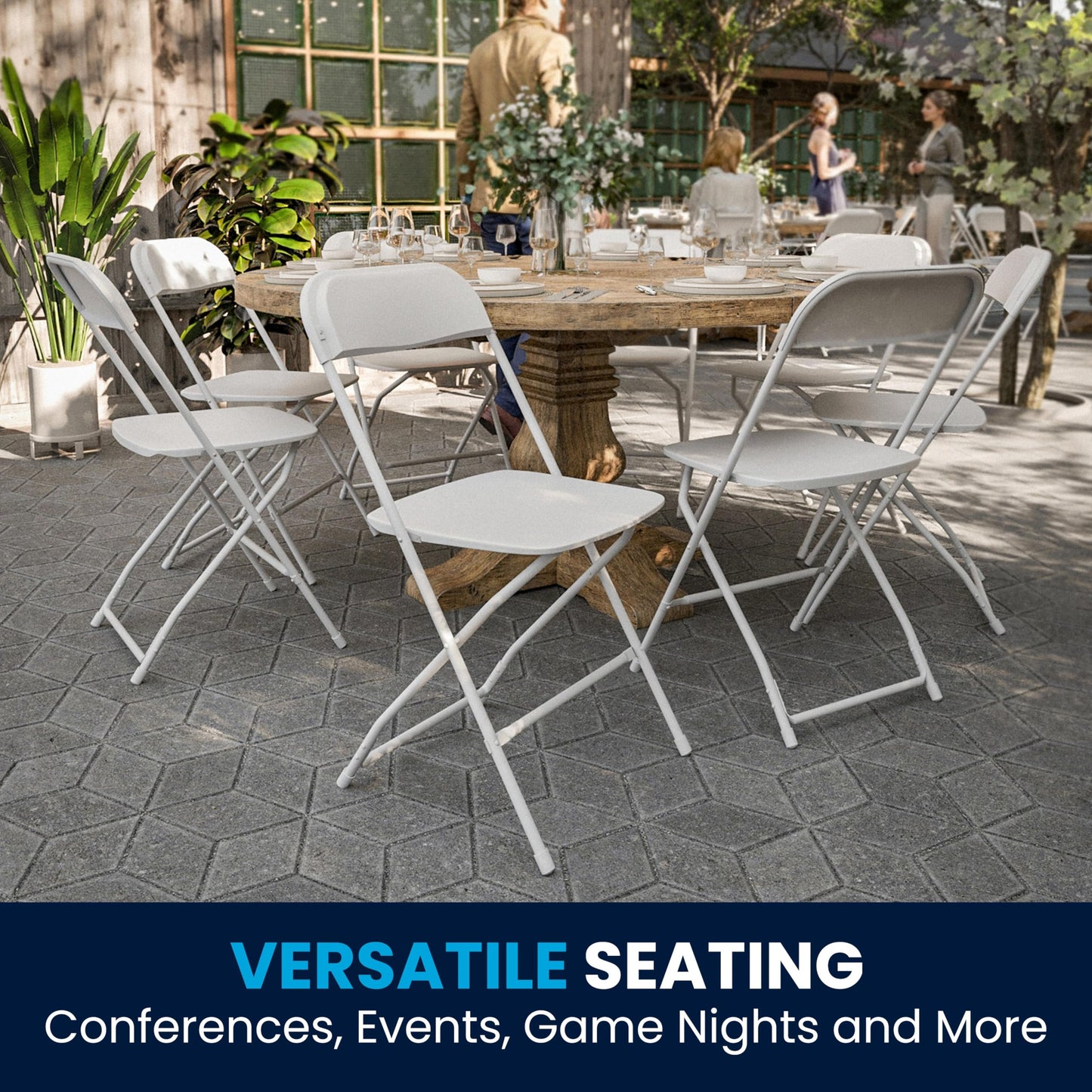 4 Pack Flash Furniture Folding Chairs - 650LB Capacity