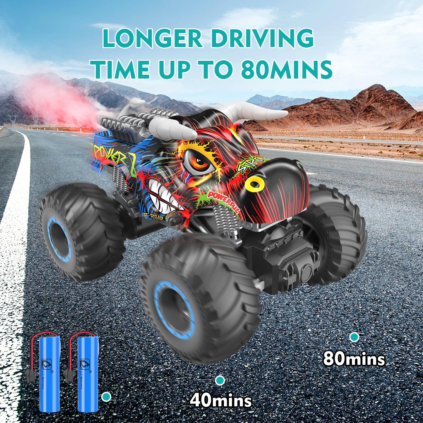 Remote Control Monster Truck with Music & Lights
