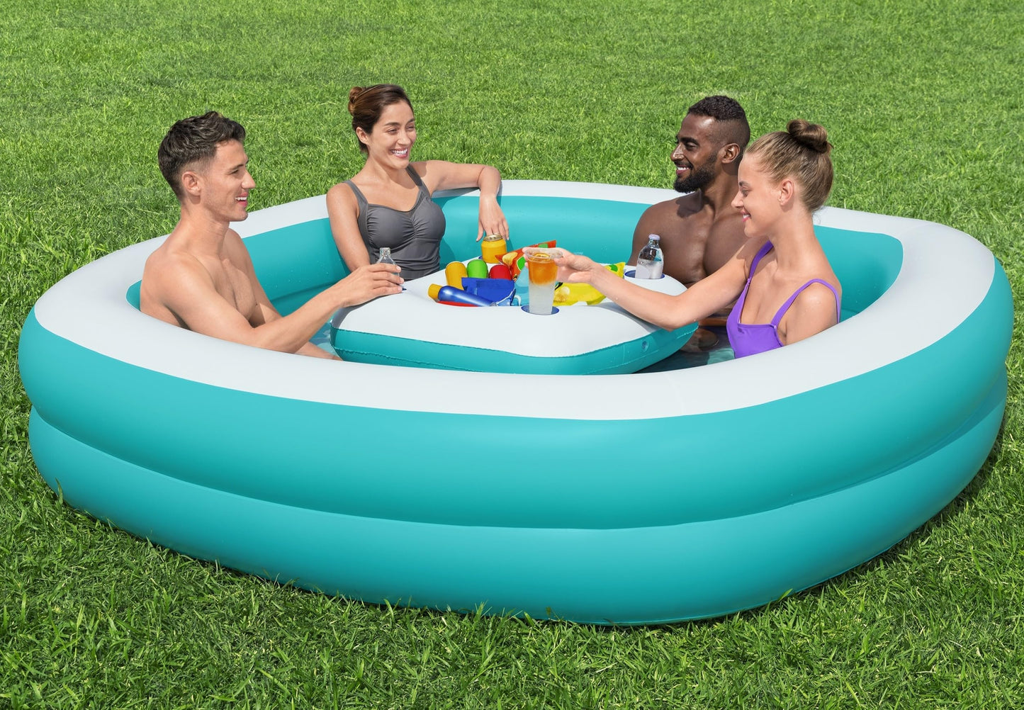 Bestway Inflatable Family Pool with Cup Holders