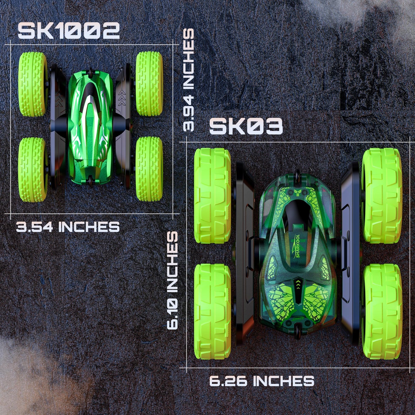 SHARKOOL Remote Control Stunt Car for Kids