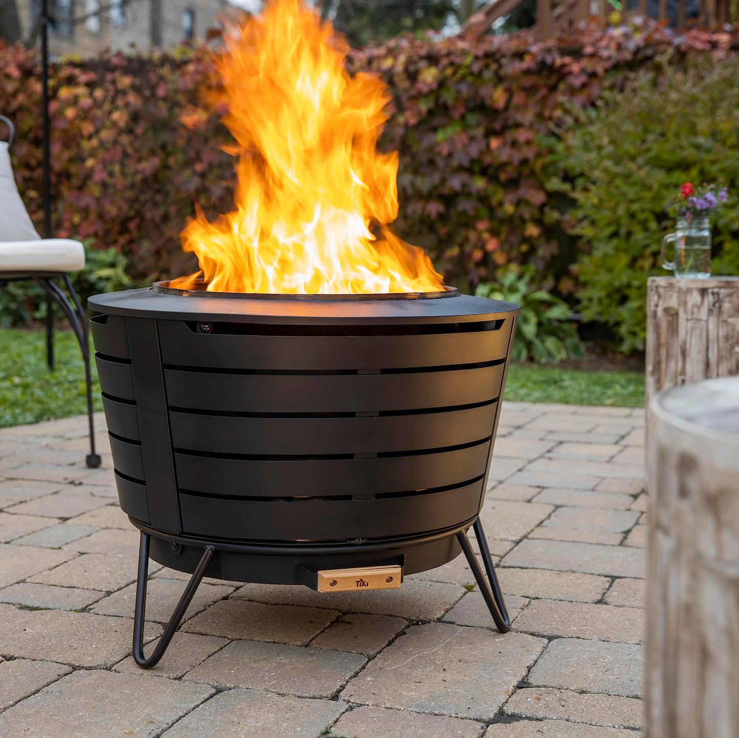 TIKI 25-Inch Smokeless Fire Pit for Outdoors