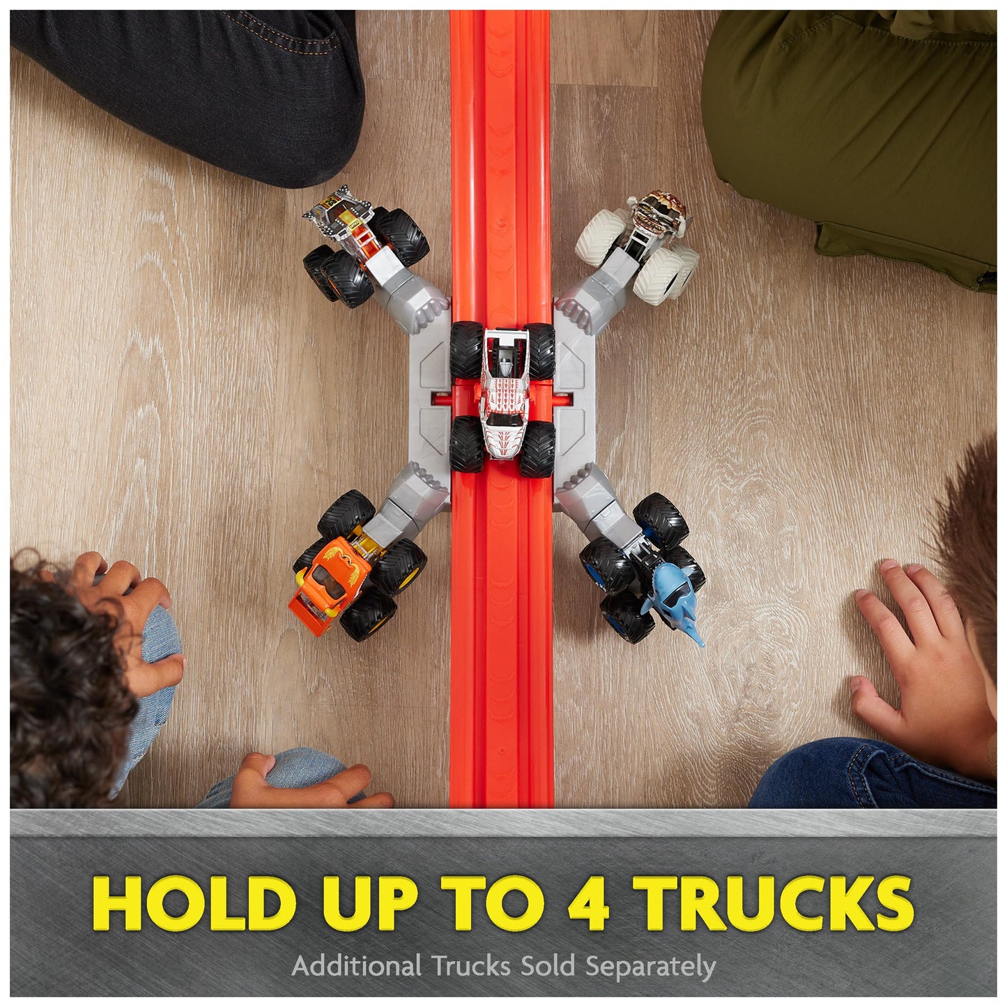 Monster Jam ThunderROARus Drop Playset with Exclusive Monster Truck, Over 6 Feet Tall, Lights & Sounds, Kids Dinosaur Toys for Boys and Girls Ages 4-6+