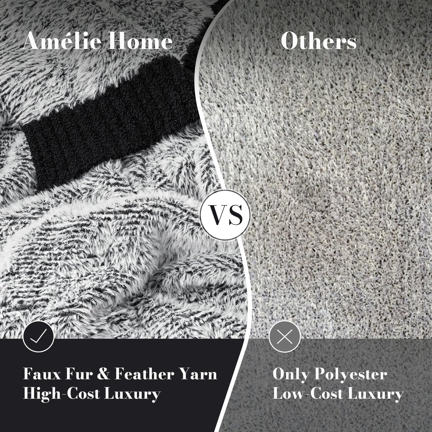 Cozy Knit Throw Blanket for Couch 50" x 60"