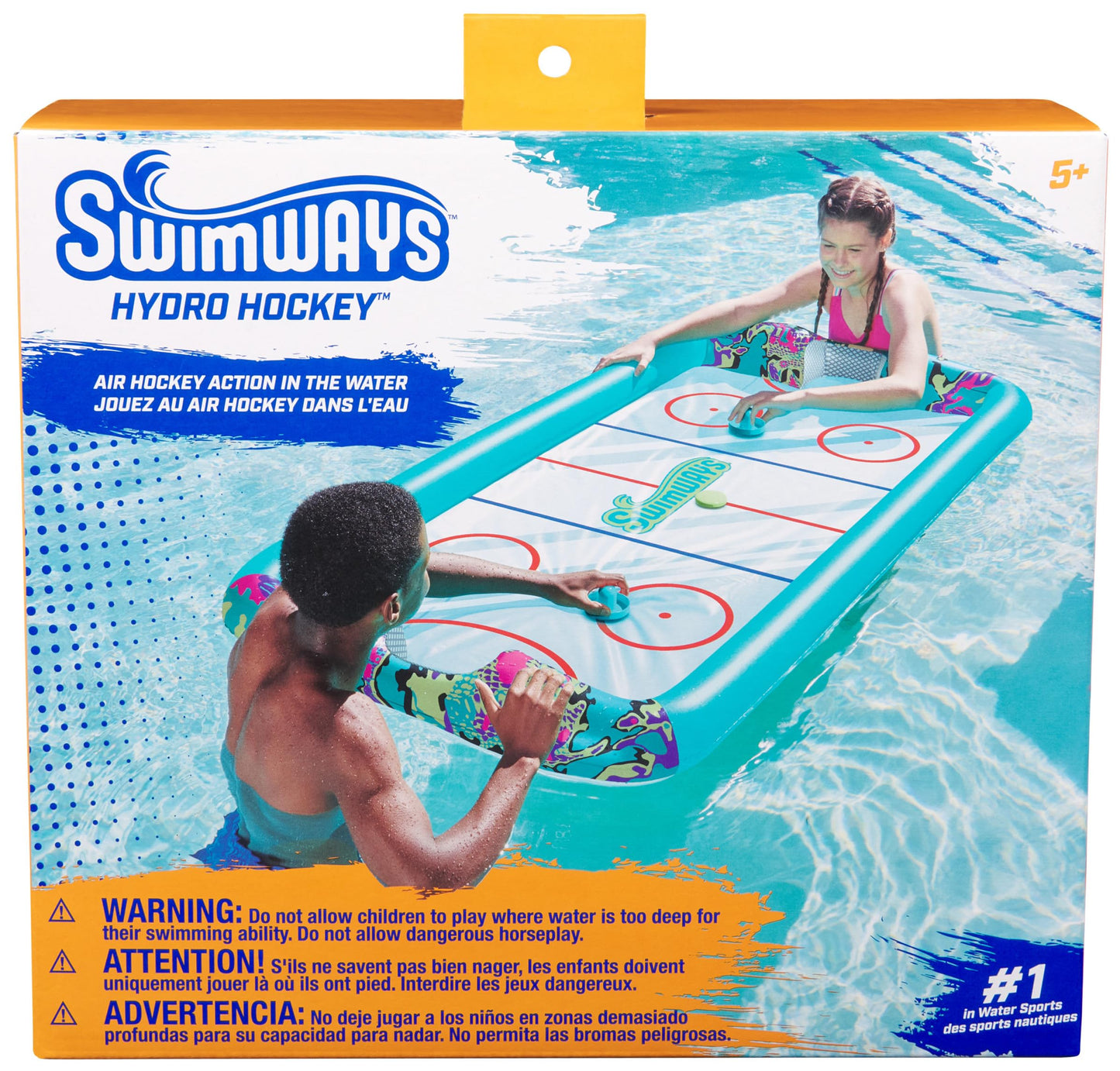 SwimWays Inflatable Water Hockey Pool Game Set