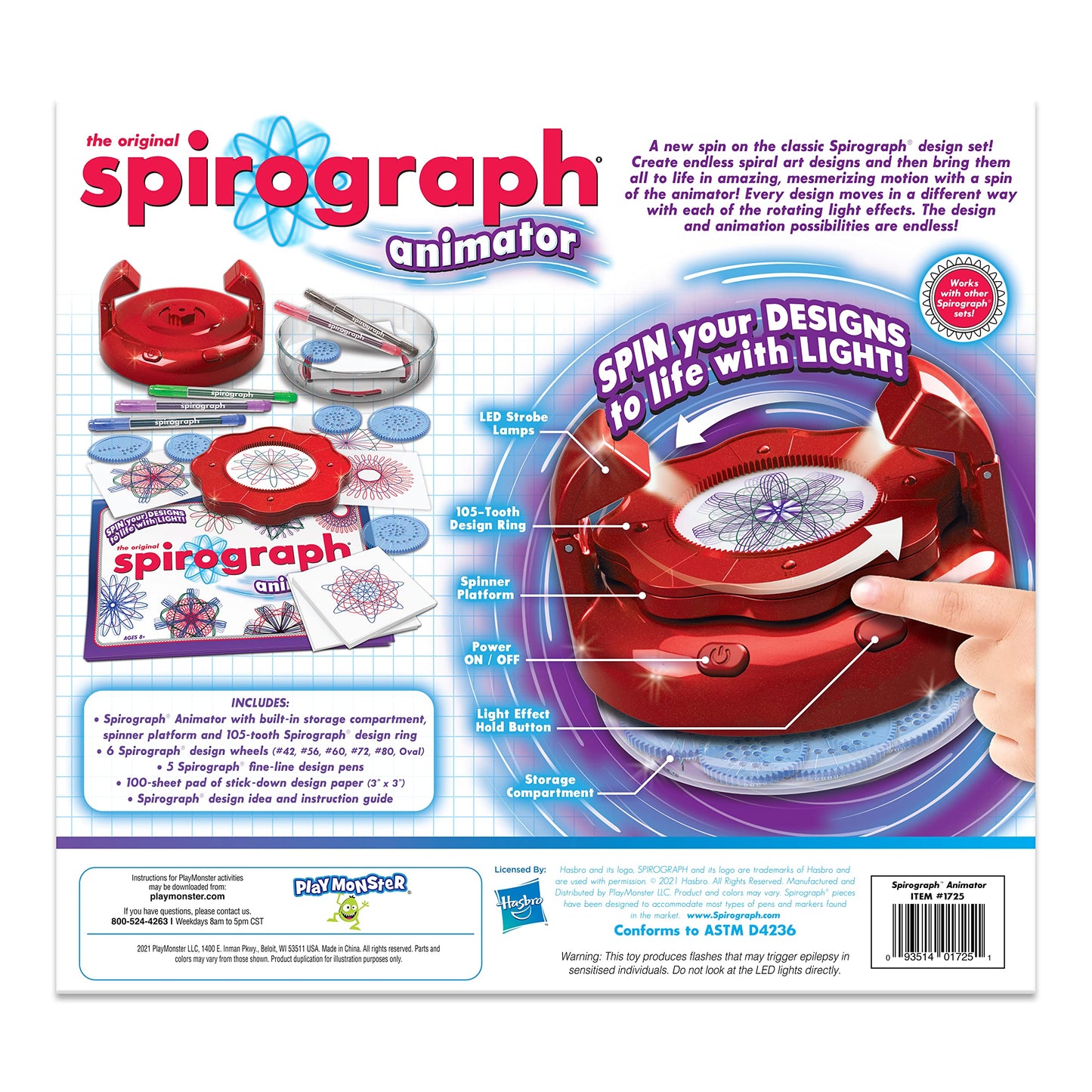 Spirograph Animator Craft Kit for Creative Designs