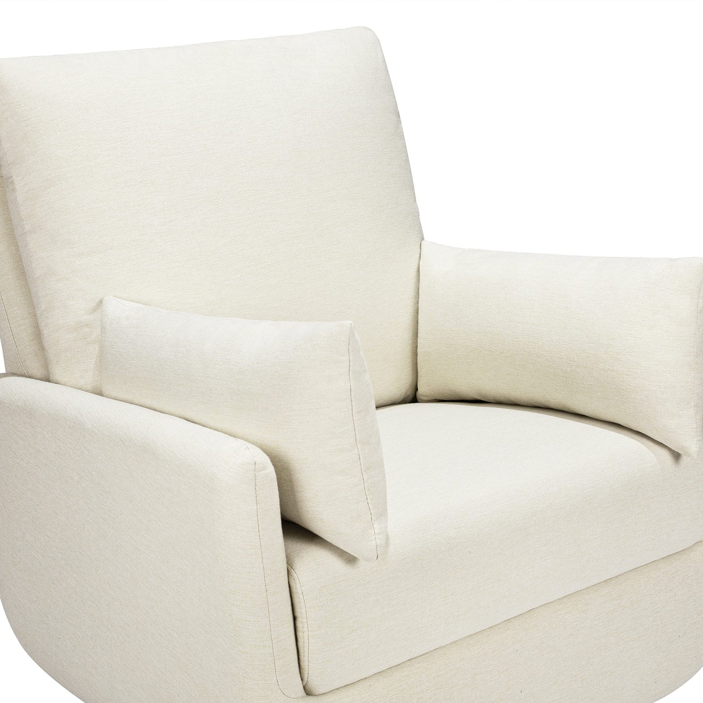 Davinci Juno Swivel Glider in Vanilla, Greenguard Gold & CertiPUR-US Certified