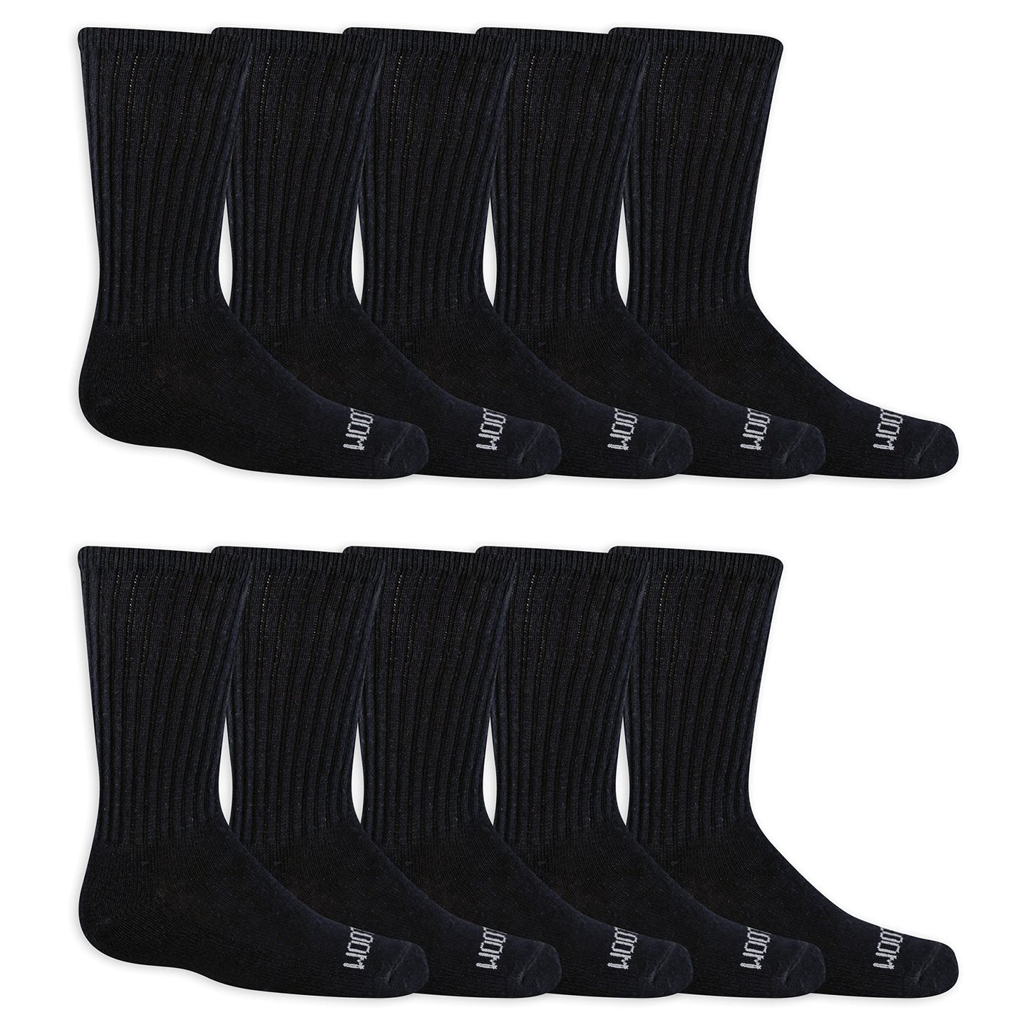 Fruit of the Loom Boys' Crew Socks 10-Pack