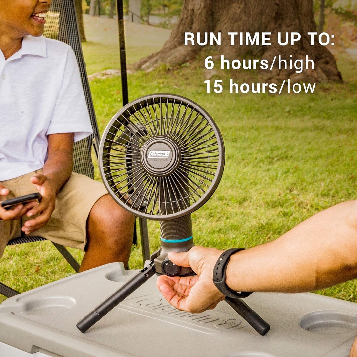 Coleman Rechargeable Camping Gear: Shower, Vacuum, Fan
