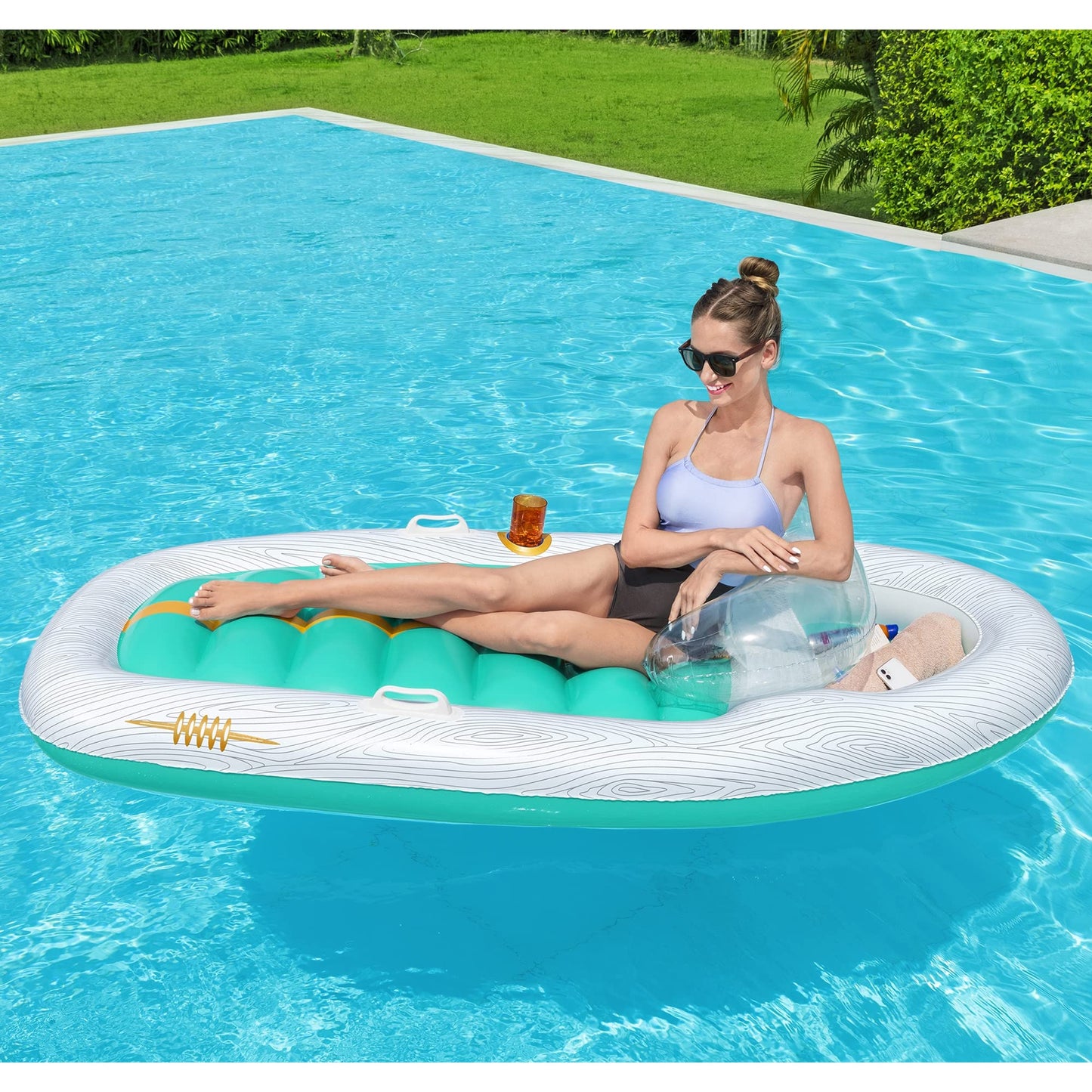 Bestway 7'1" Vacation Yacht Lounge Pool Float