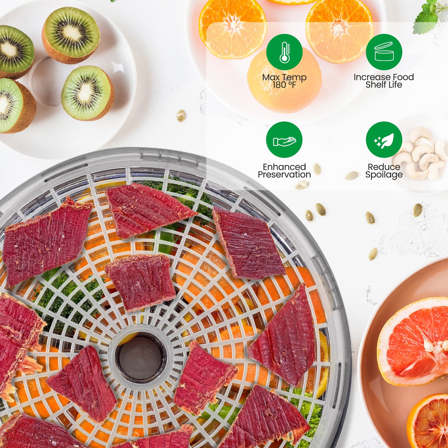 NutriChef Food Dehydrator for Meat & Fruits