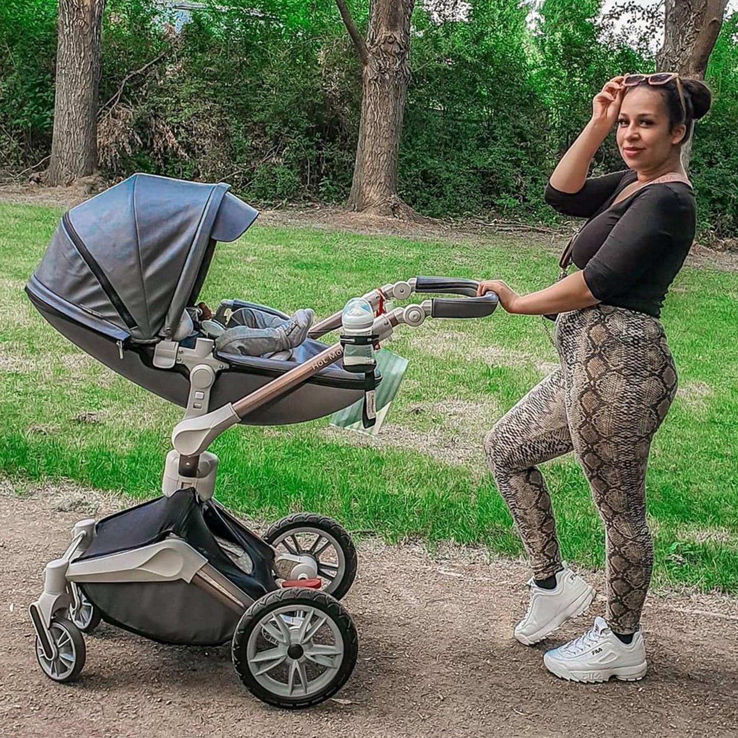 Hot Mom 2 Ultra Baby Stroller with 360° Rotation