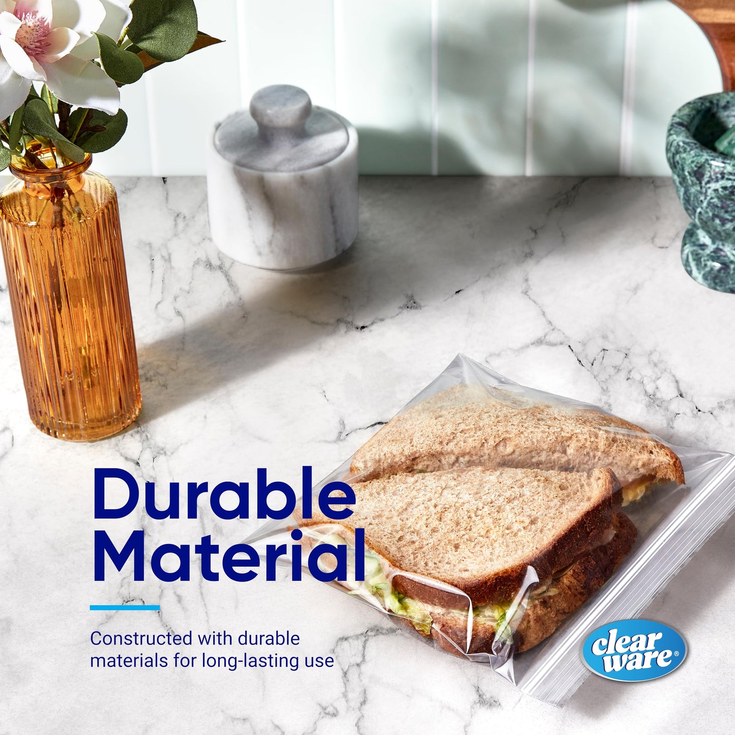 300 Reusable Zipper Top Sandwich Bags