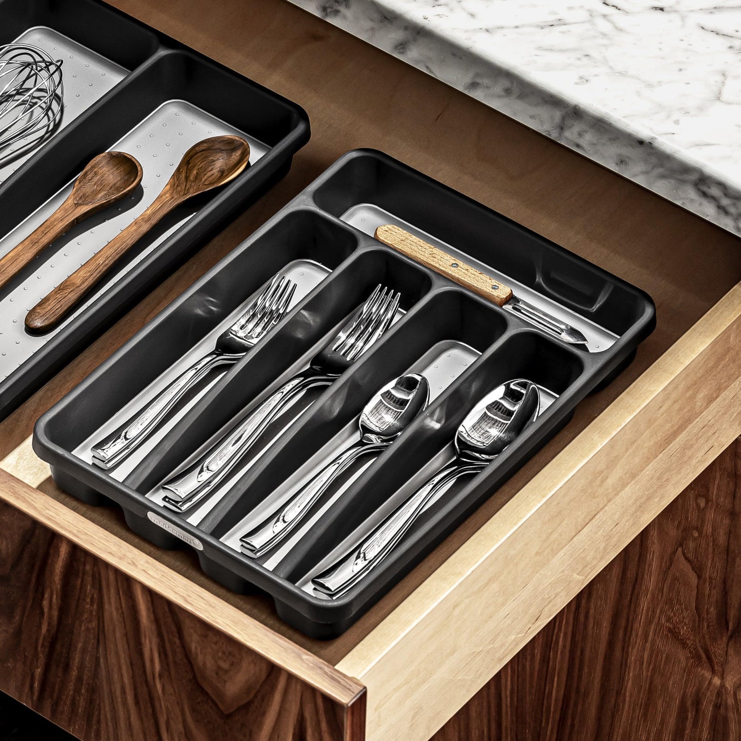 madesmart Mini Silverware Tray with Soft Grip