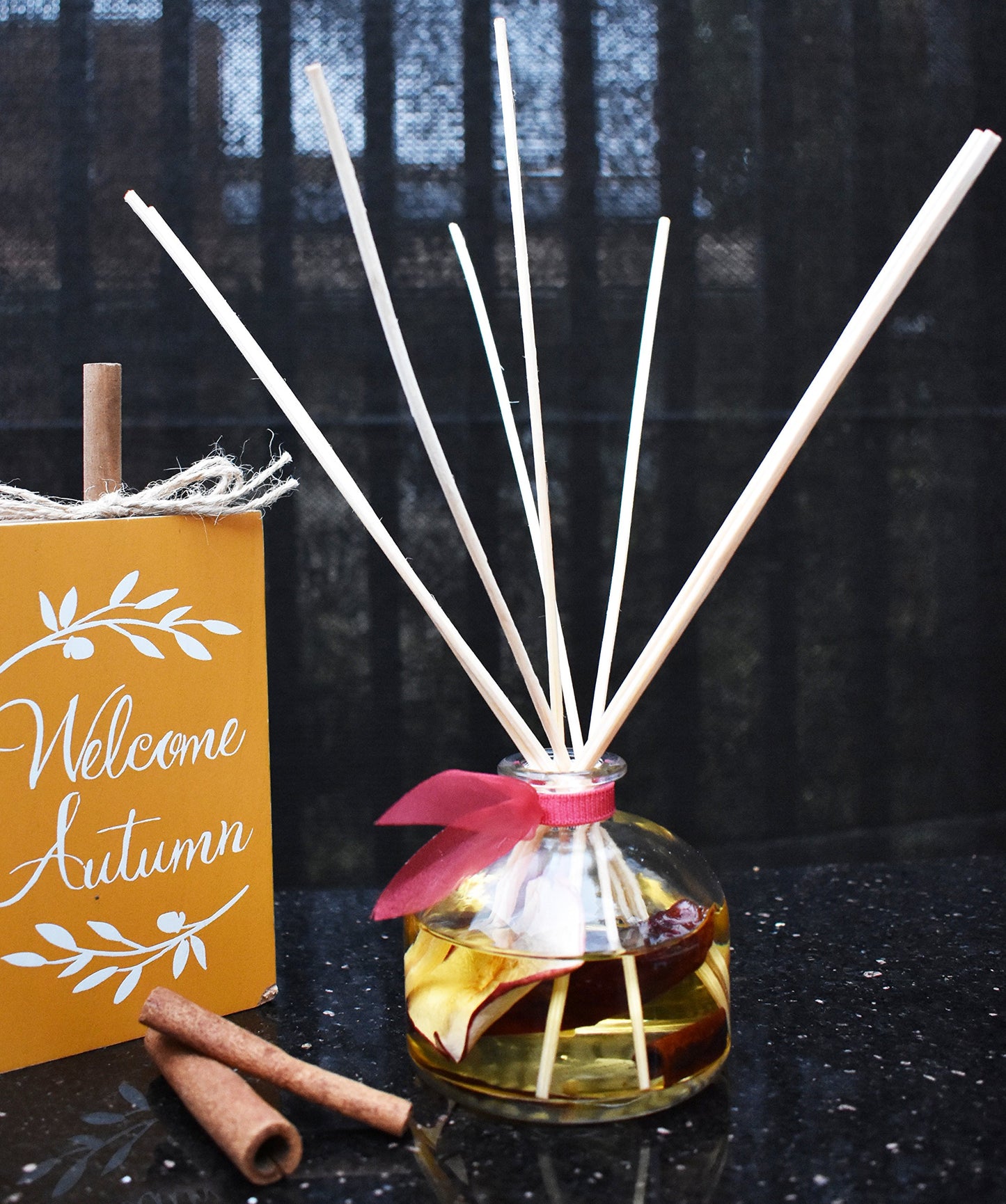 Spicy Apple Cinnamon Reed Diffuser Set