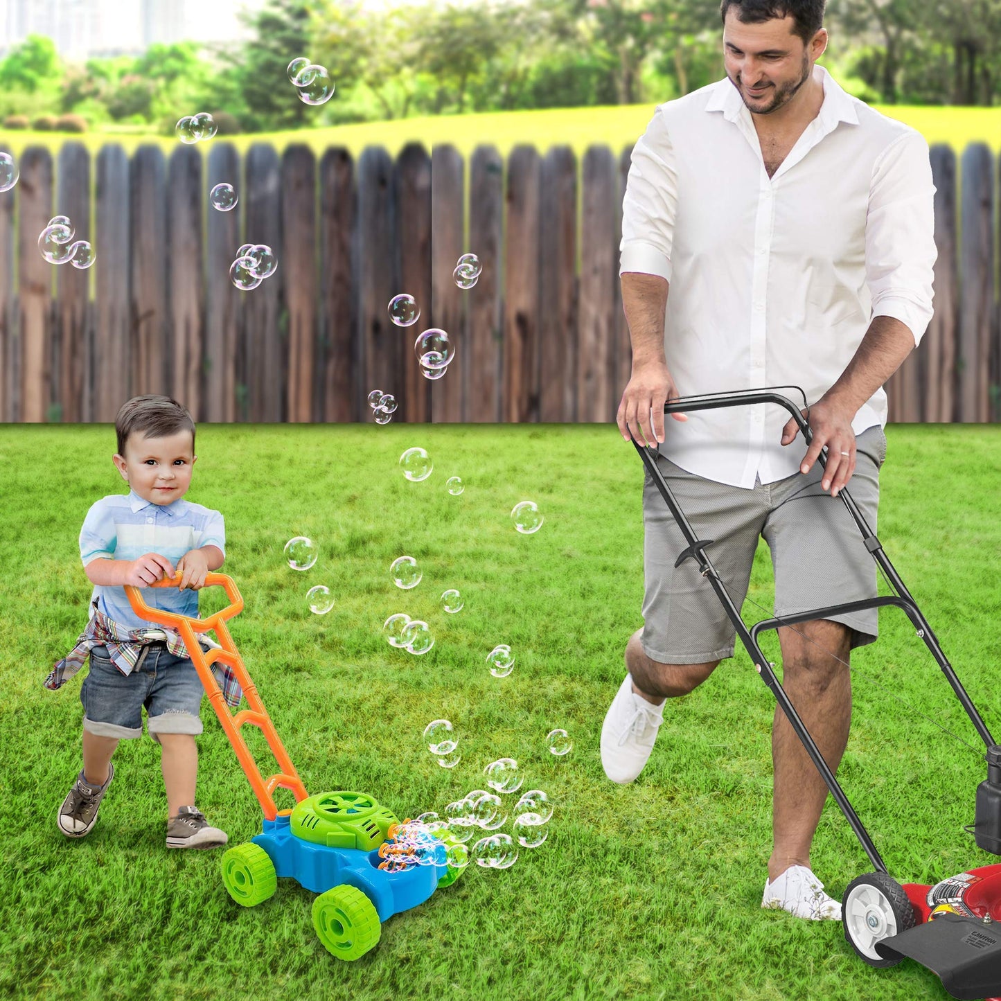 Bubble Lawn Mower Toy for Toddlers by ArtCreativity