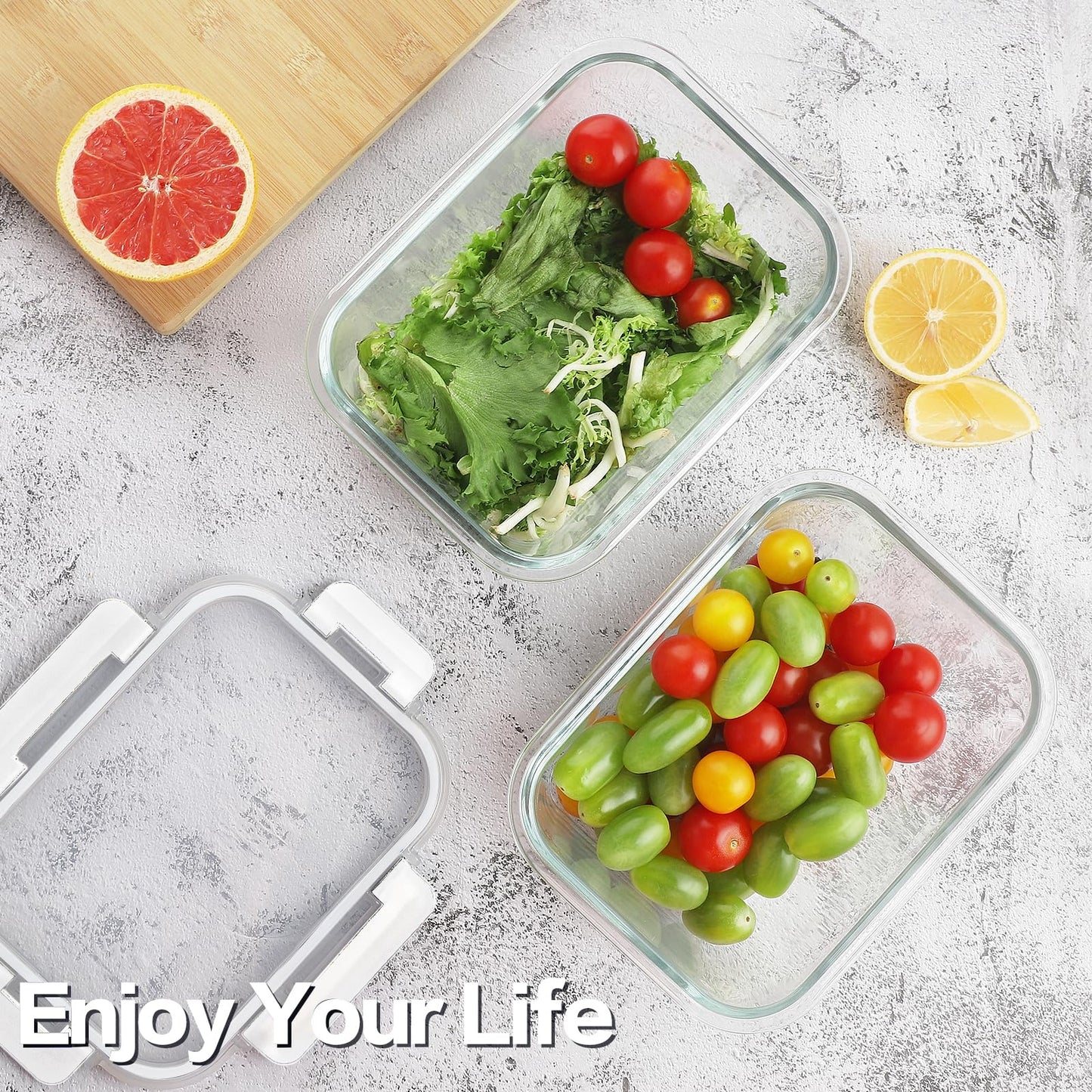 24pc Glass Meal Prep Containers with Lids