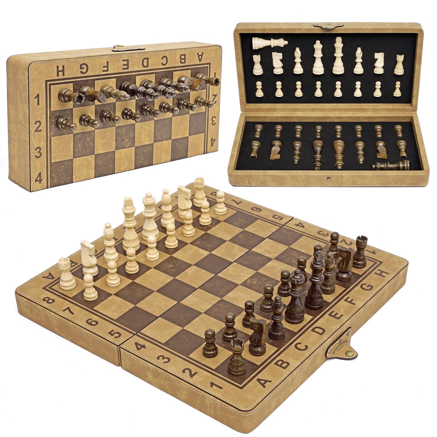 15 Inch Magnetic Chess Set for Family Game Night