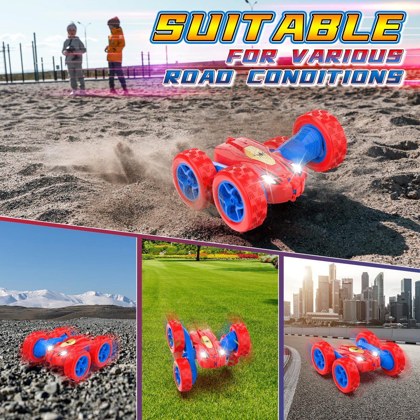 360° Rotating Off-Road RC Stunt Car