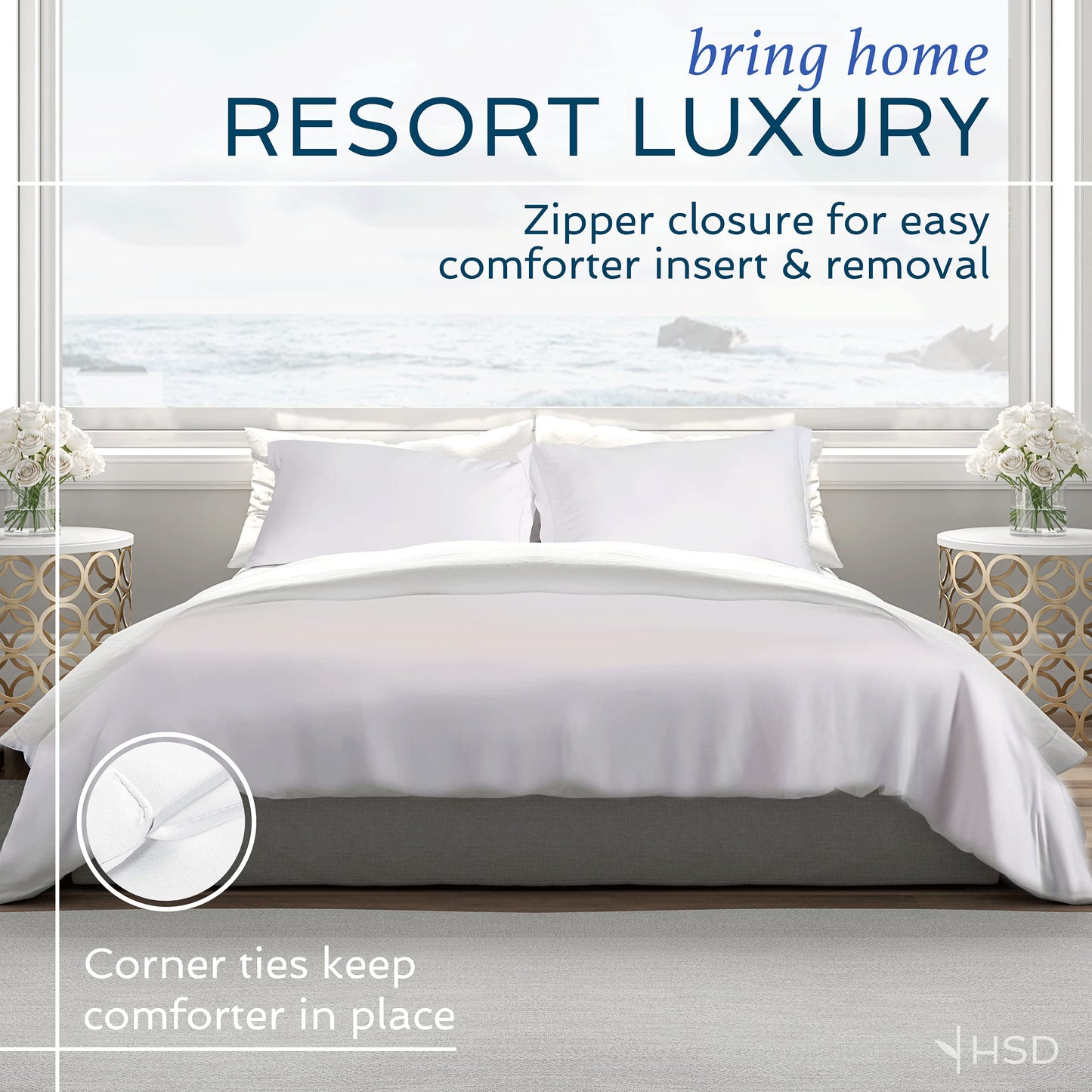Hotel Sheets Direct Duvet Cover Bed Linen Set, 2 -Piece Set, Grey, Twin XL