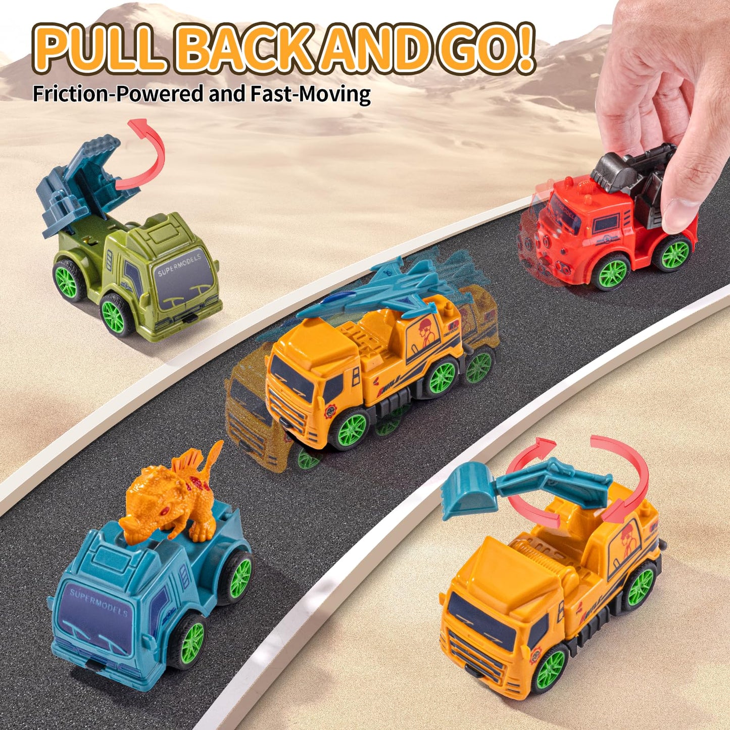 Mini Pull Back Racing Cars Set for Kids