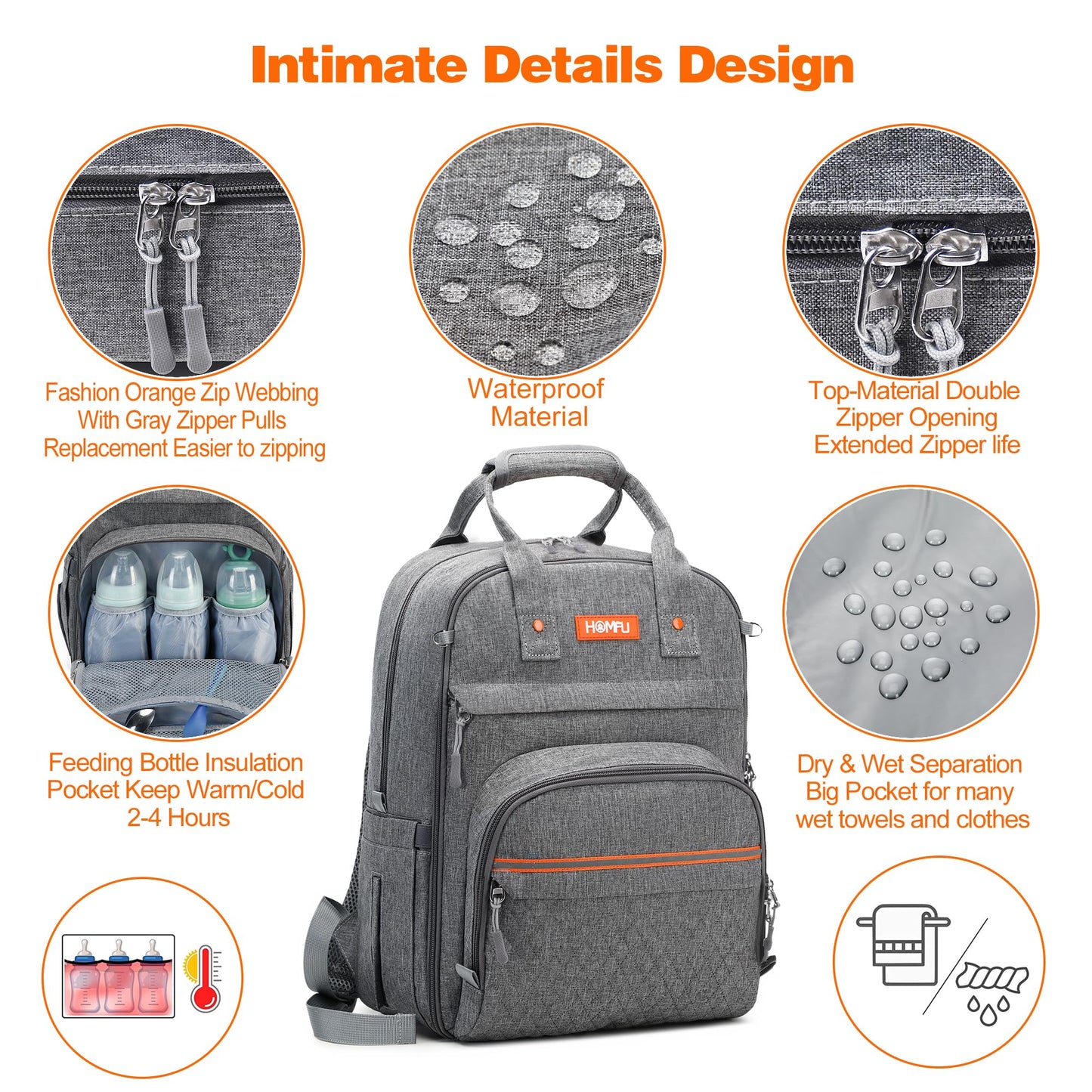 Travel Backpack with Luggage Strap for Laptop